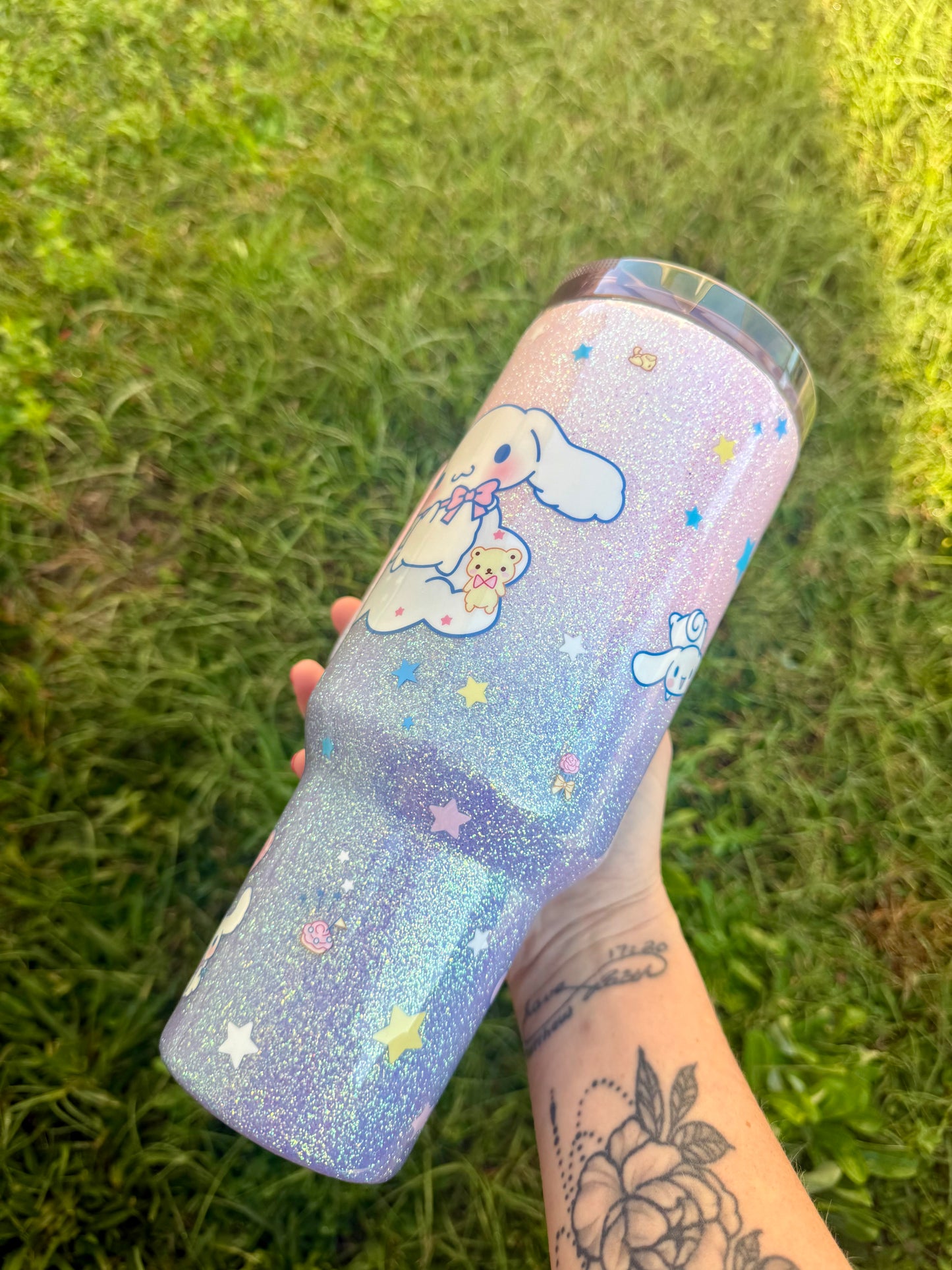 Cinnamon Glitter Tumbler
