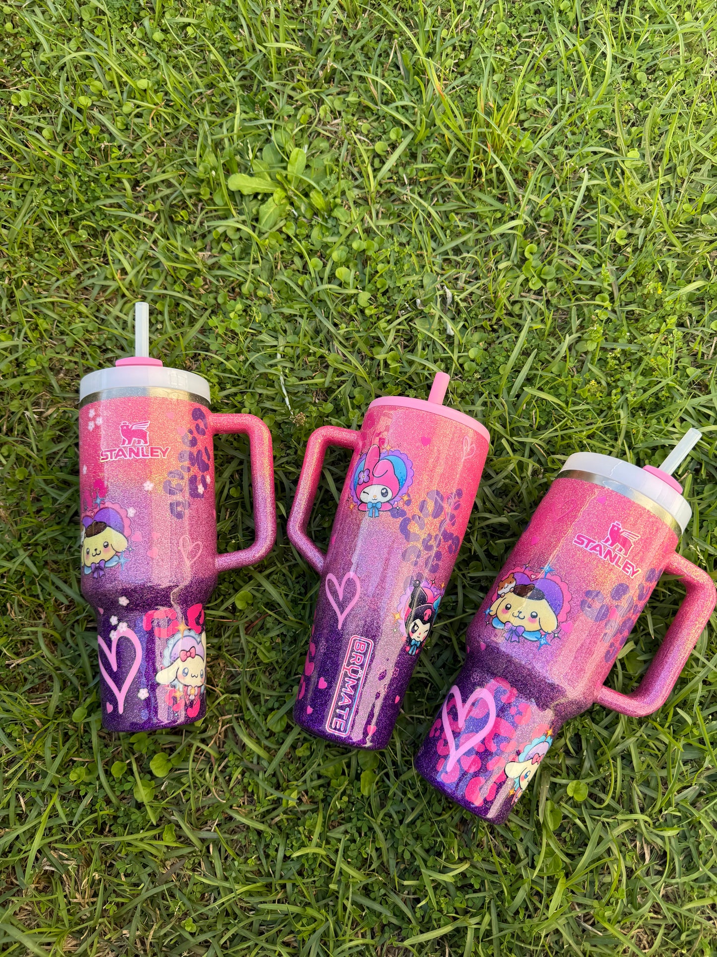 Neon HK Glitter Tumbler