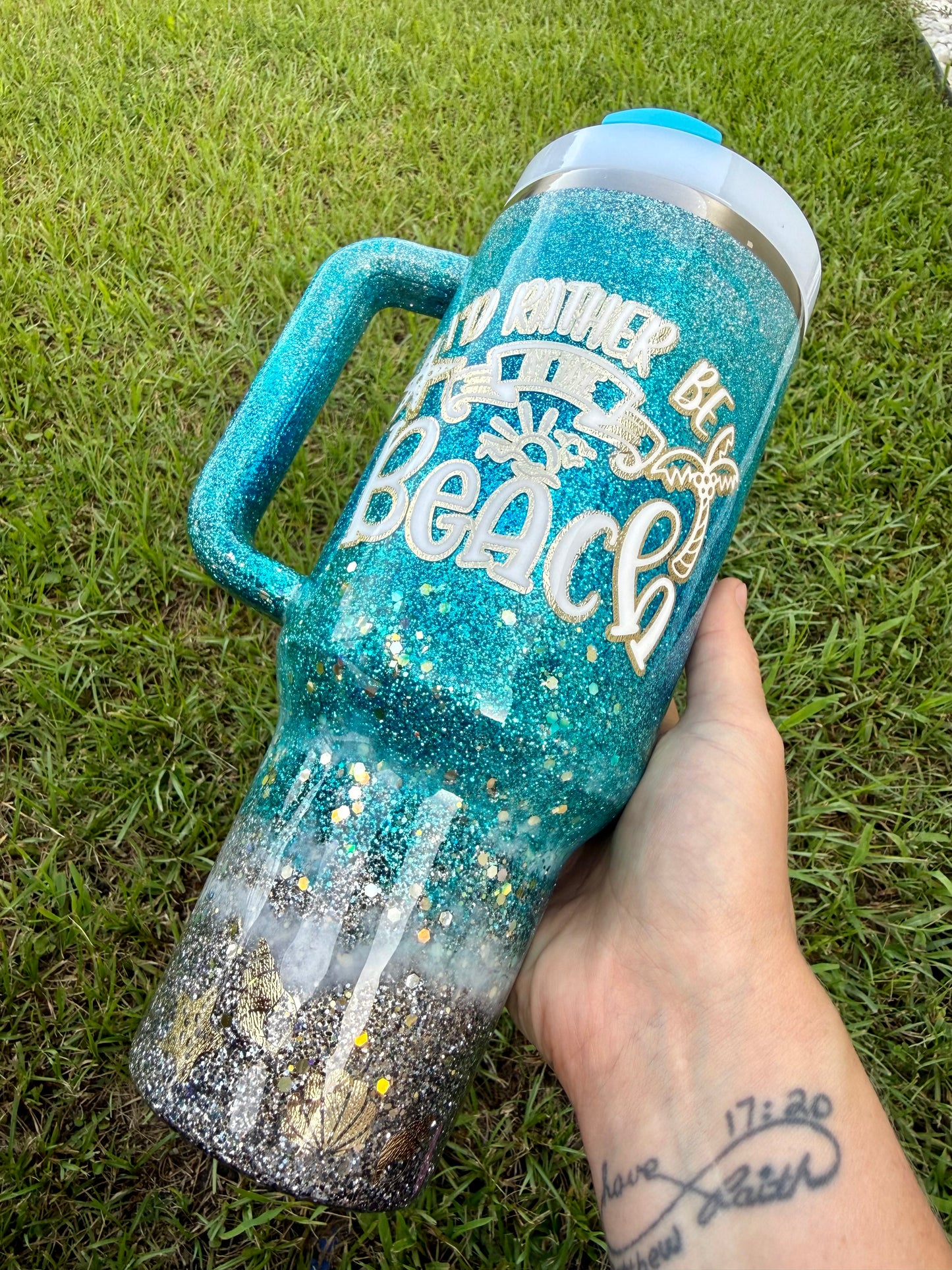 40oz Stanley Quencher Beach Ready to Ship