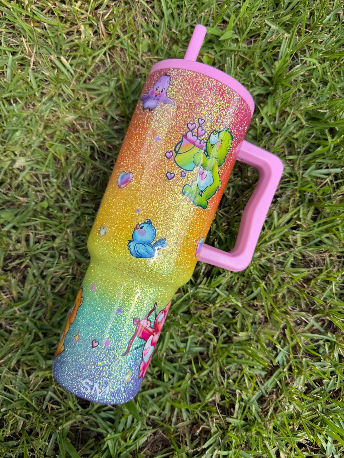 Care Bears Rainbow Glitter Tumbler