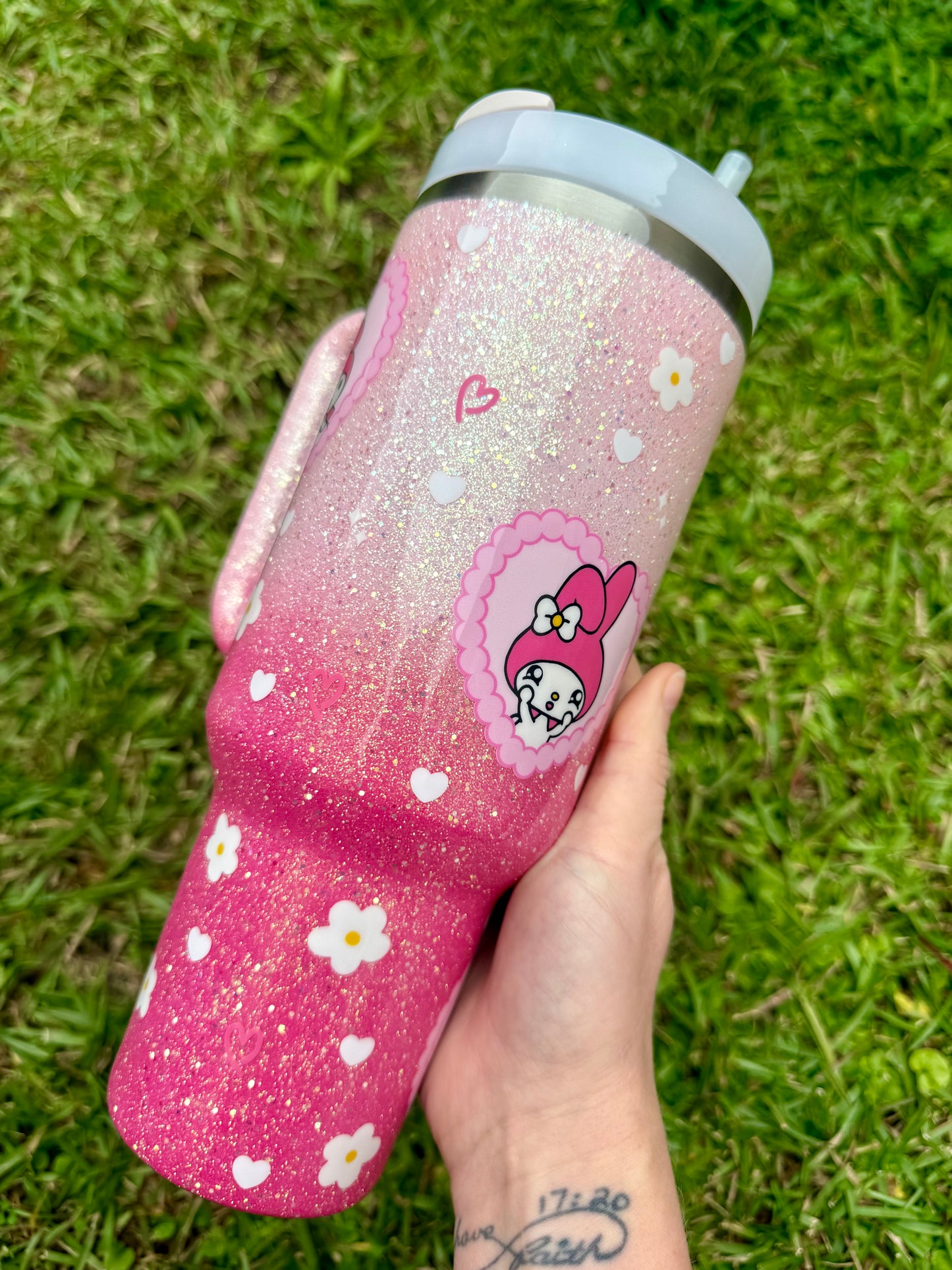 Melody Valentine Glitter Tumbler