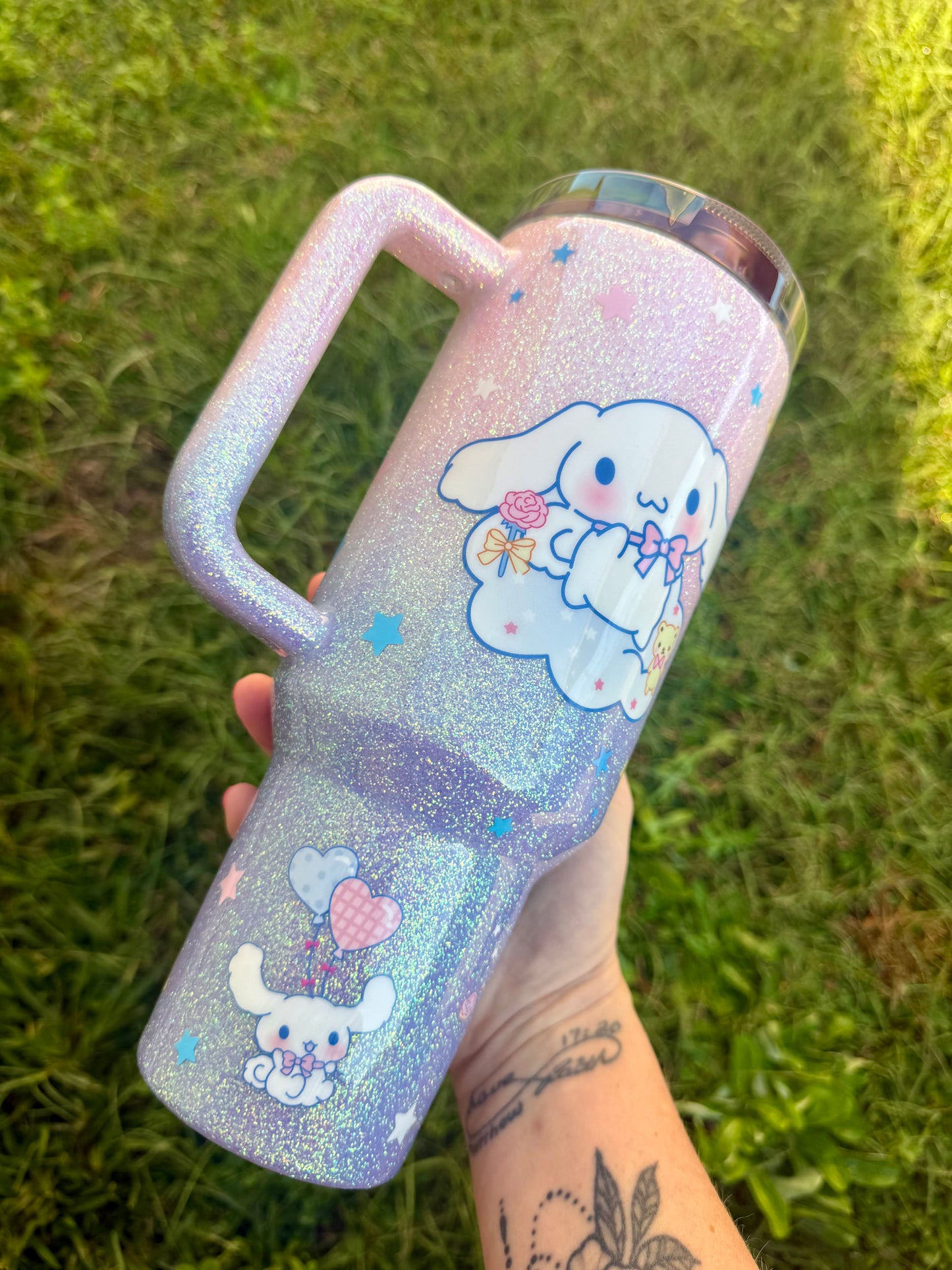 Cinnamon Glitter Tumbler