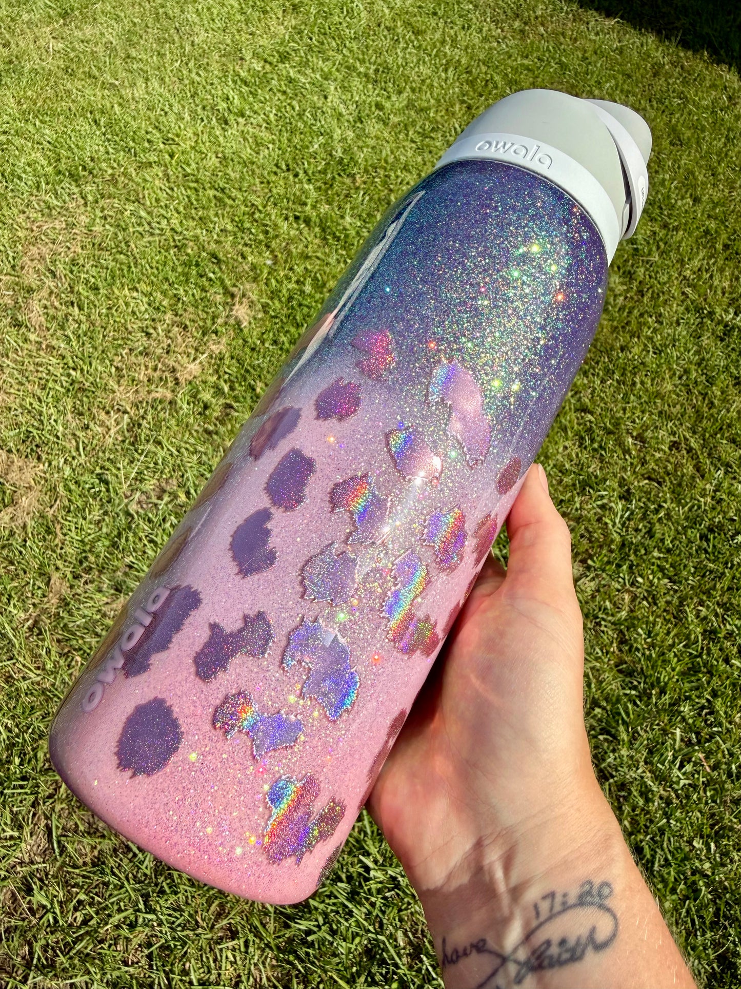 40oz Owala Ombre Hypershift Leopard Ready to Ship