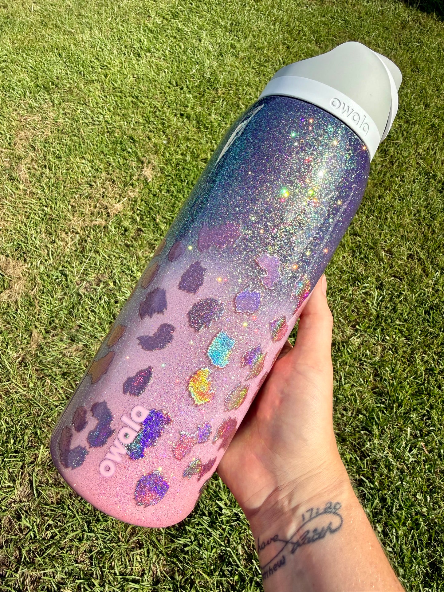 40oz Owala Ombre Hypershift Leopard Ready to Ship
