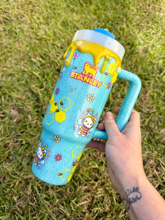 HK Honey Bee Glitter Tumbler
