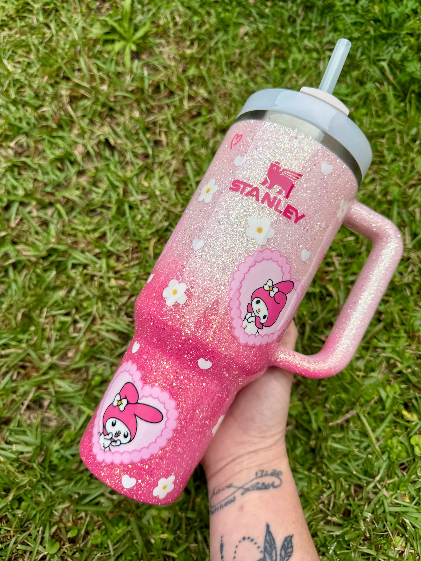 Melody Valentine Glitter Tumbler