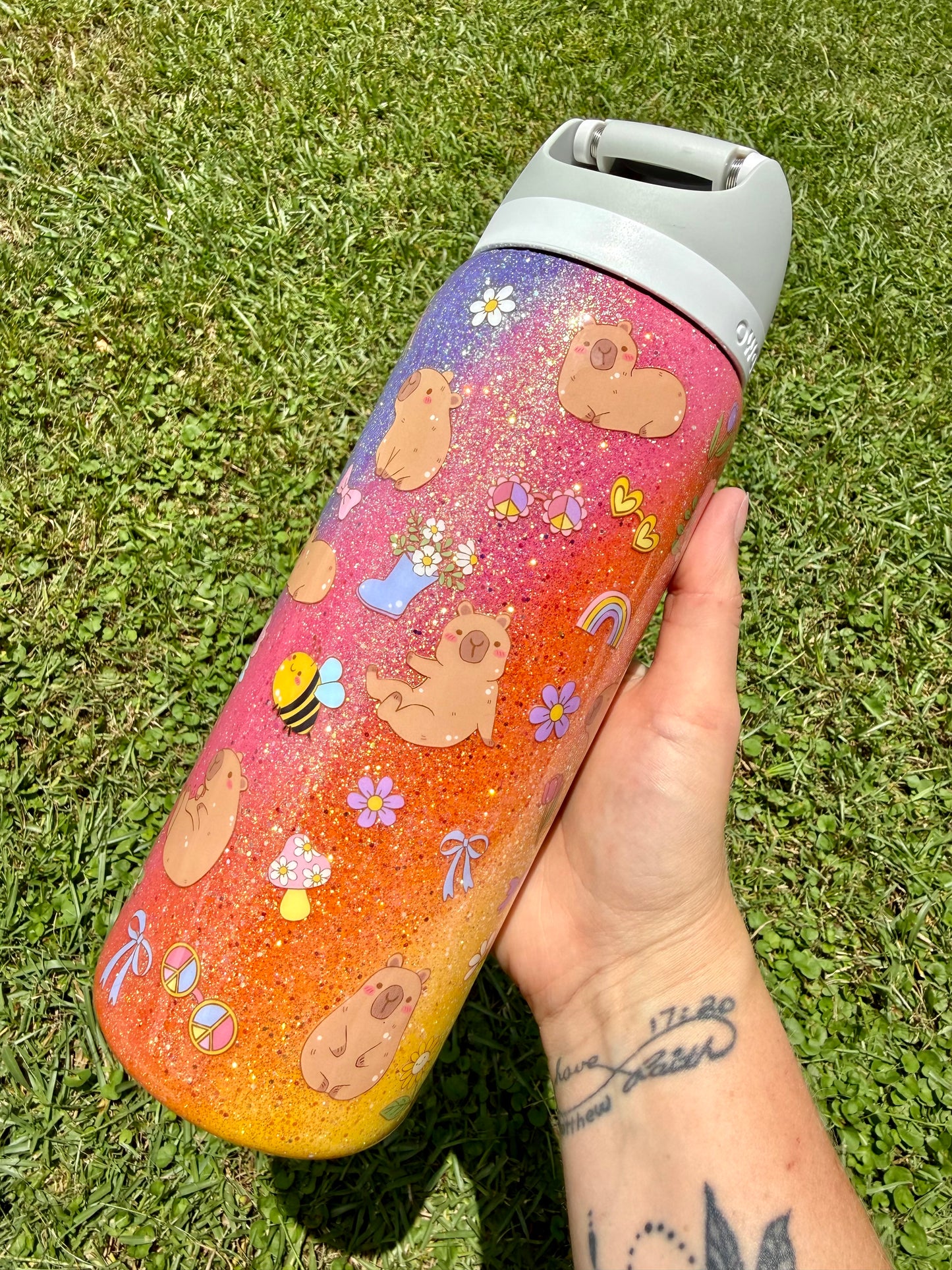 32oz Owala Rainbow Capybaras Ready to Ship