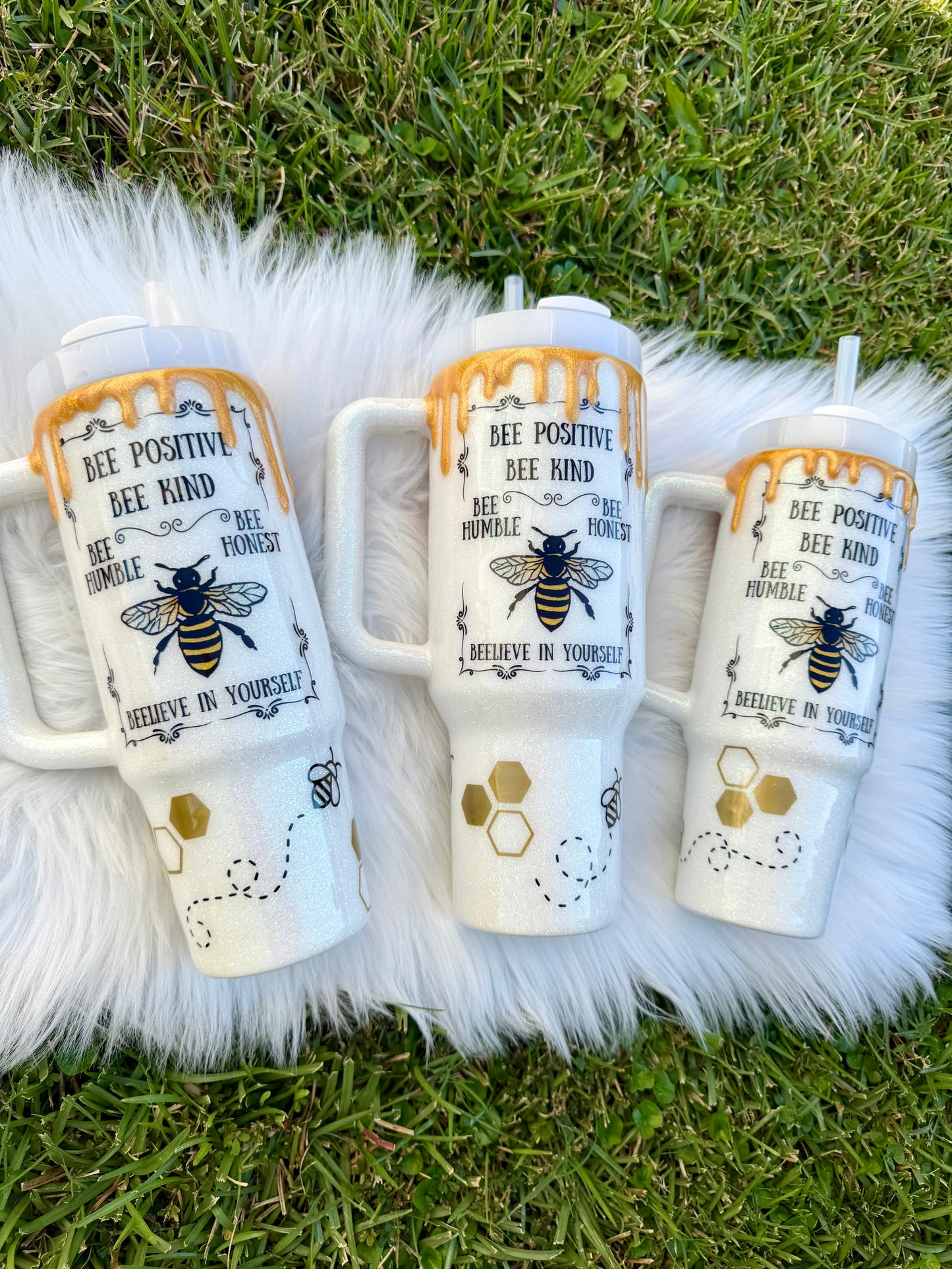 Honey Drip Glitter Tumbler