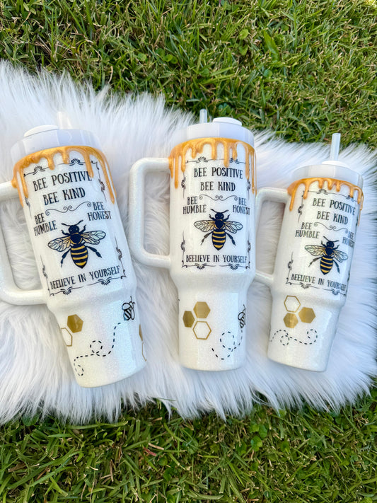 Honey Drip Glitter Tumbler