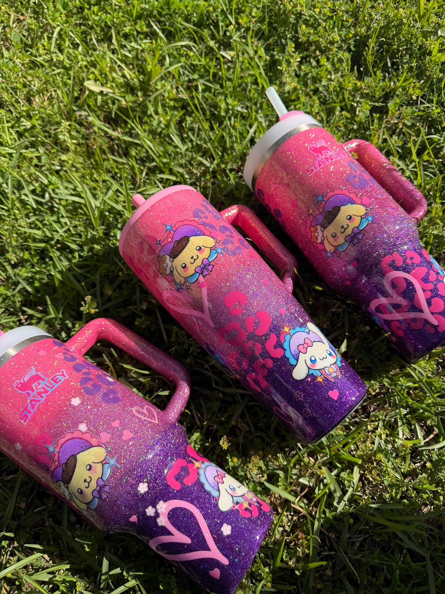 Neon HK Glitter Tumbler