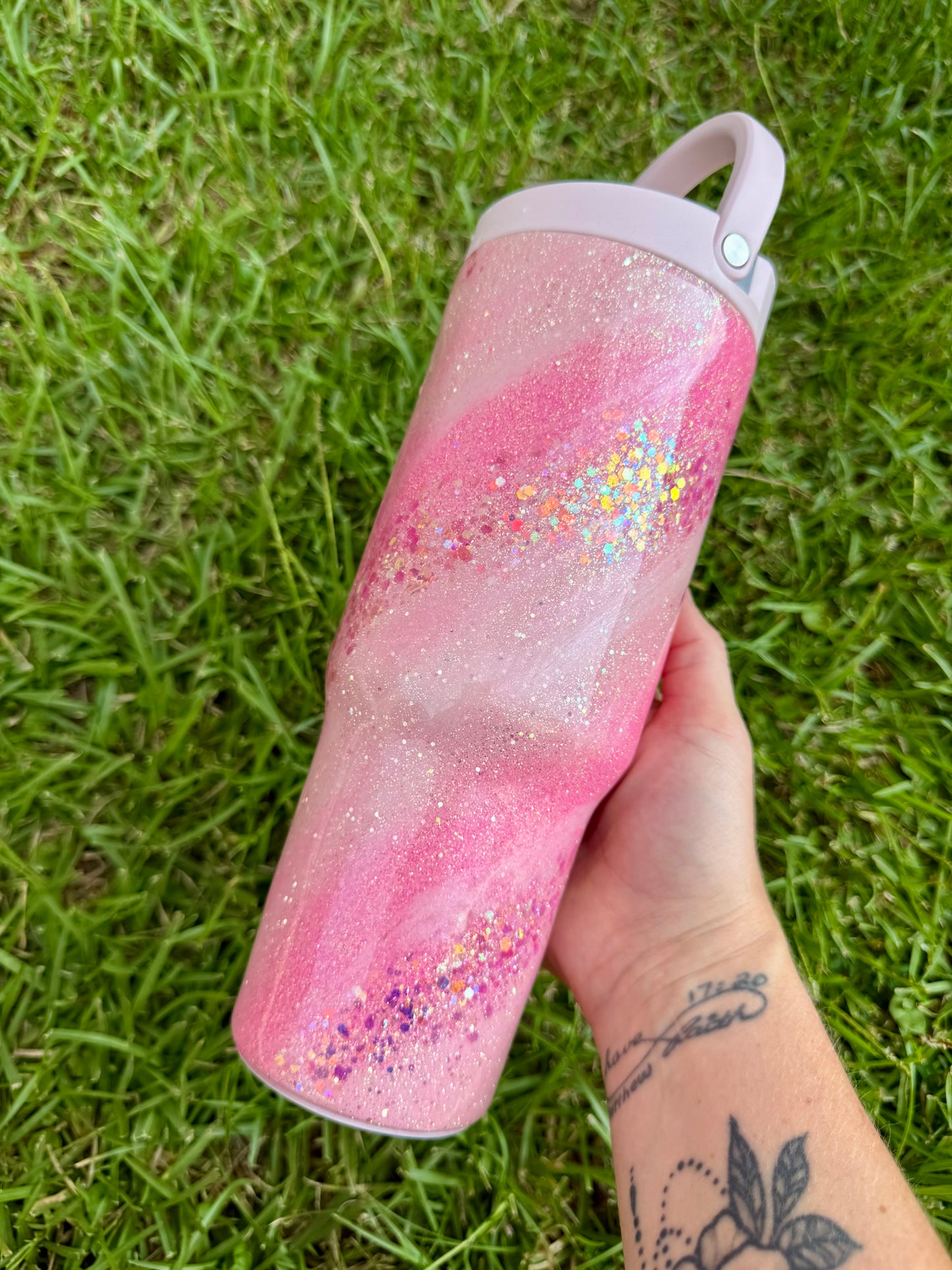 32oz HydroJug Sport Pink Swirls Ready to Ship