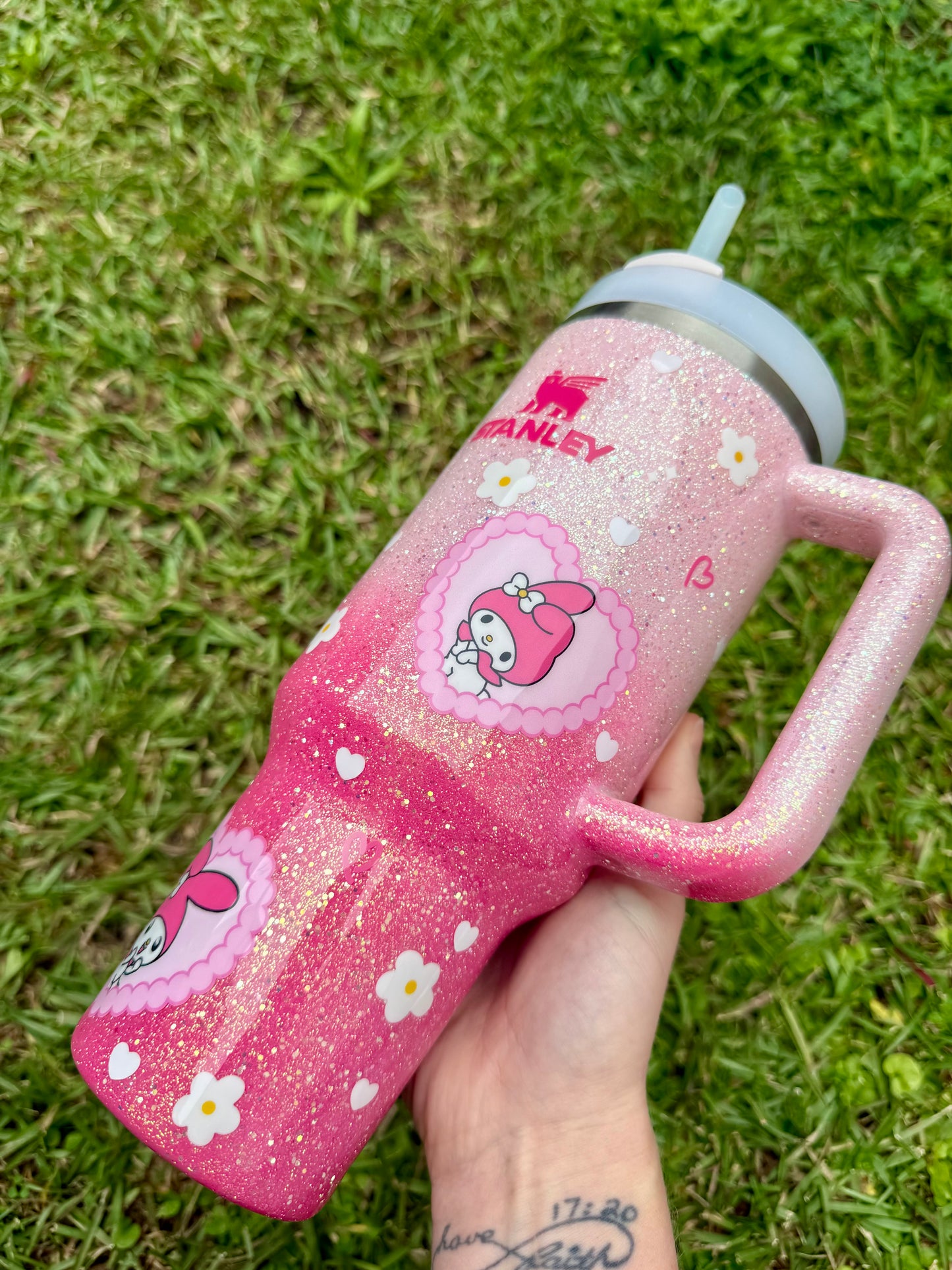 Melody Valentine Glitter Tumbler