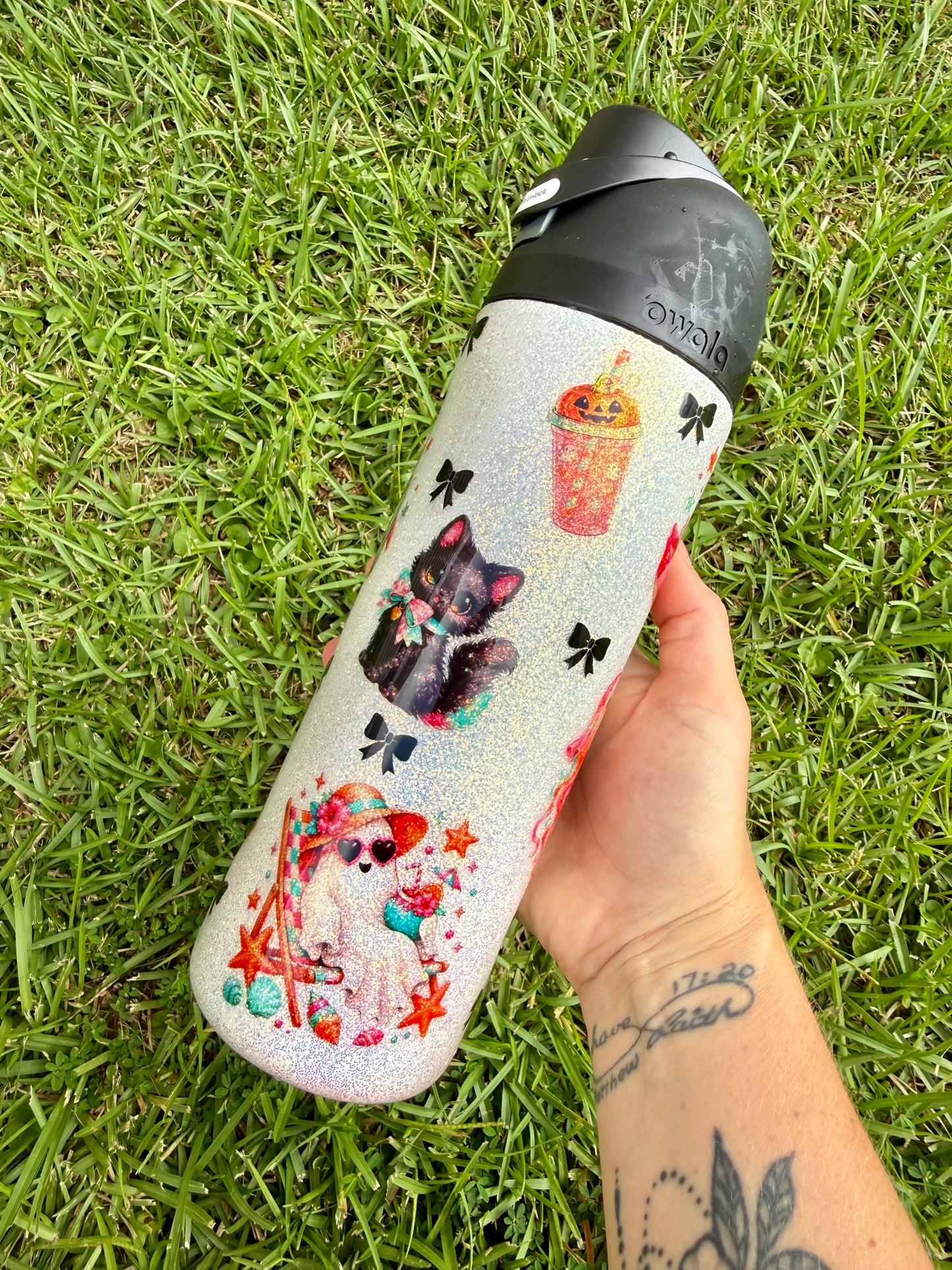 Summerween Glitter Tumbler