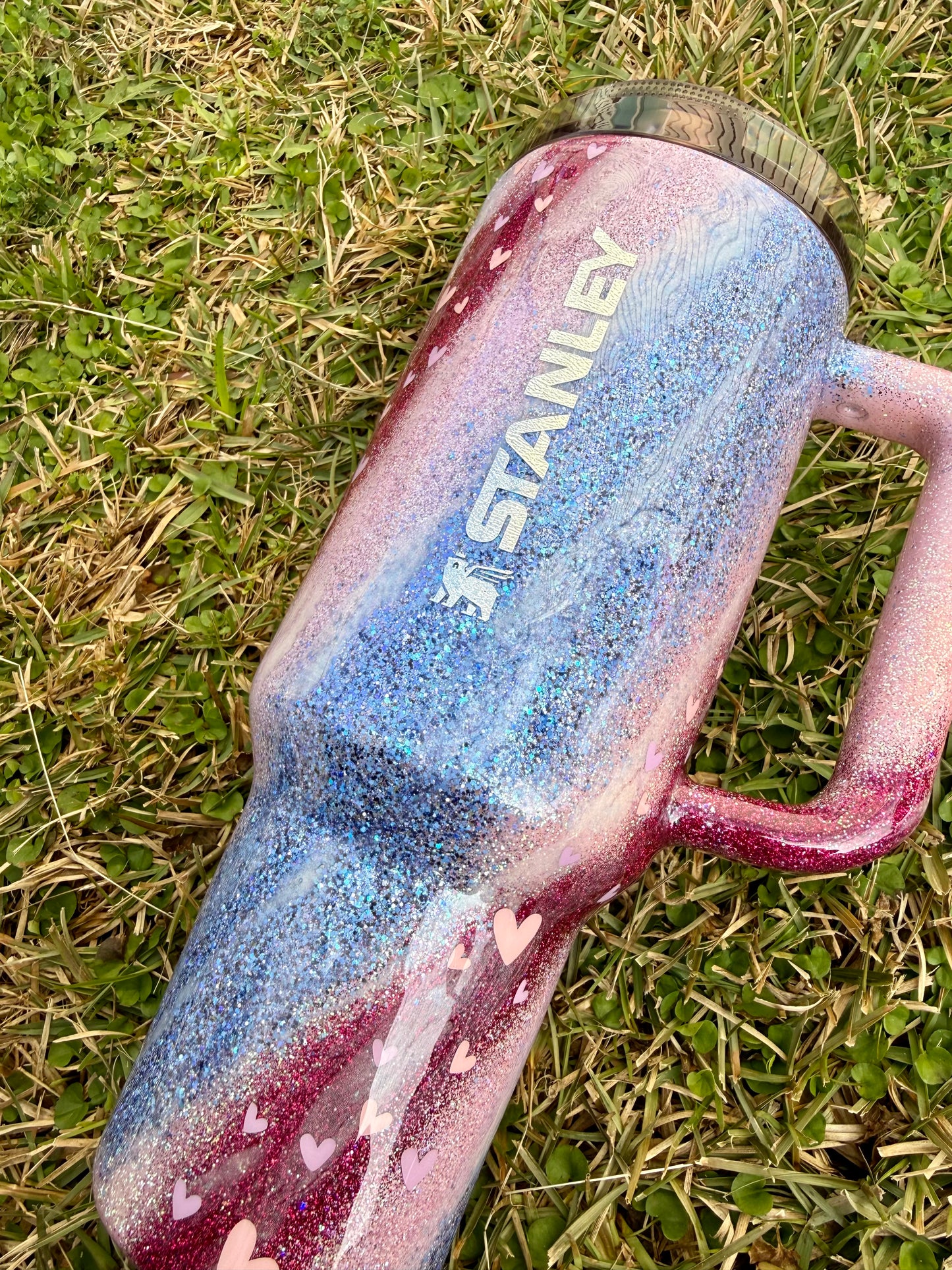 Valentine Swirl Glitter Tumbler