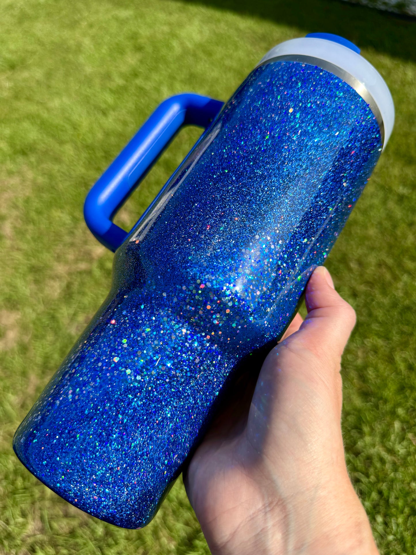 40oz Stanley Quencher Holo Cobalt Ready to Ship