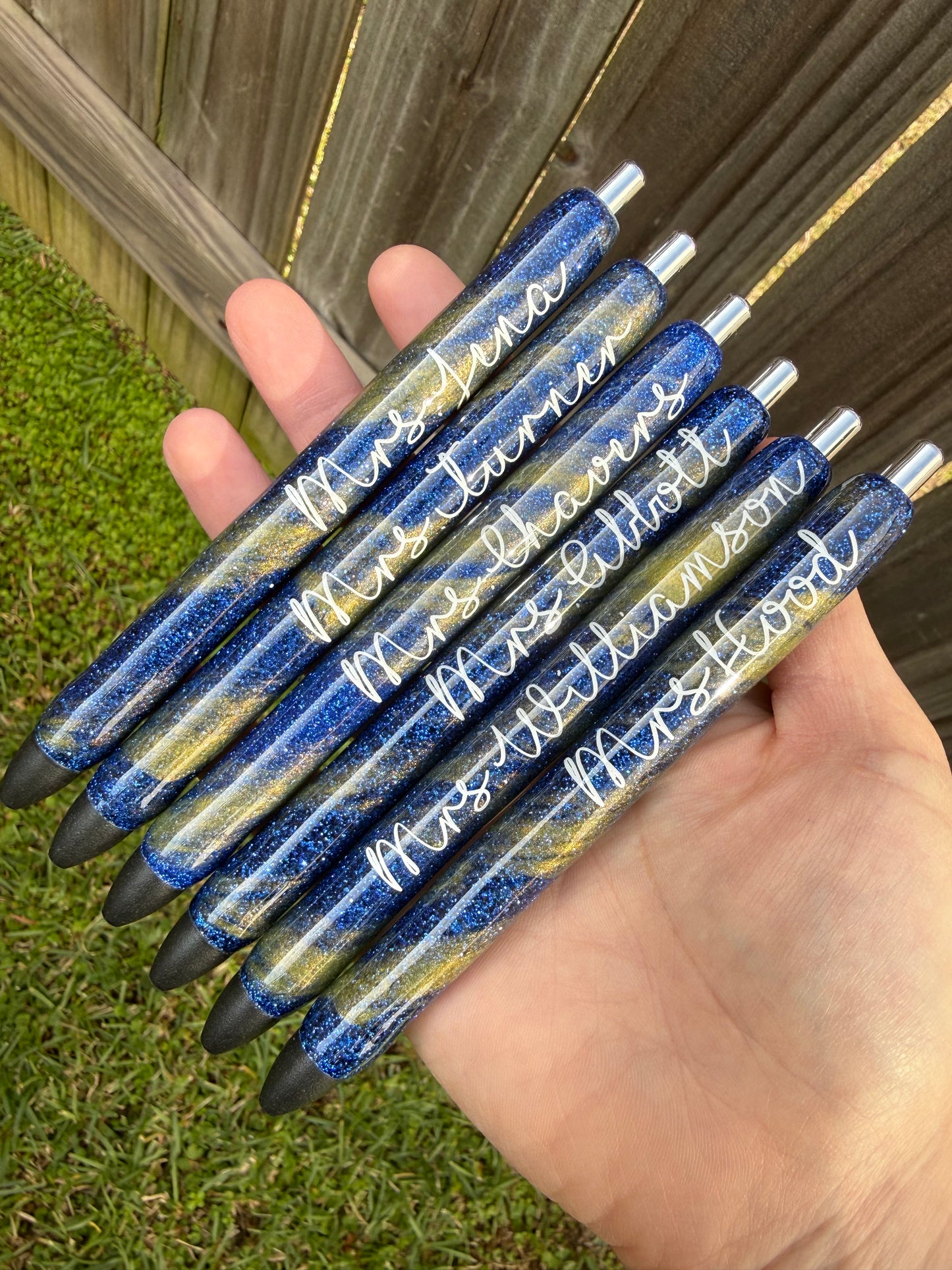 Custom School/Team Epoxy Glitter Pen!