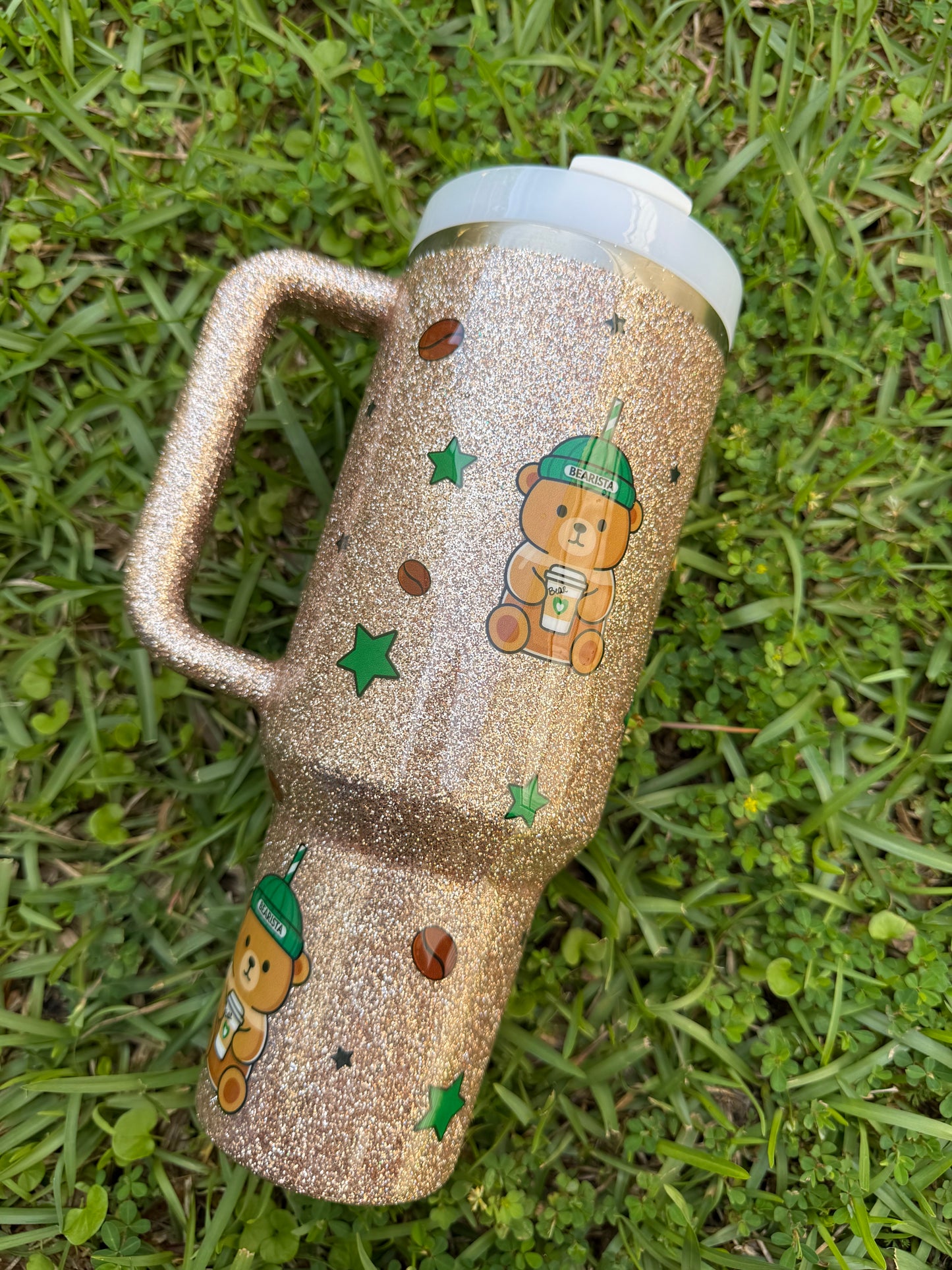 Bearista Coffee Glitter Tumbler