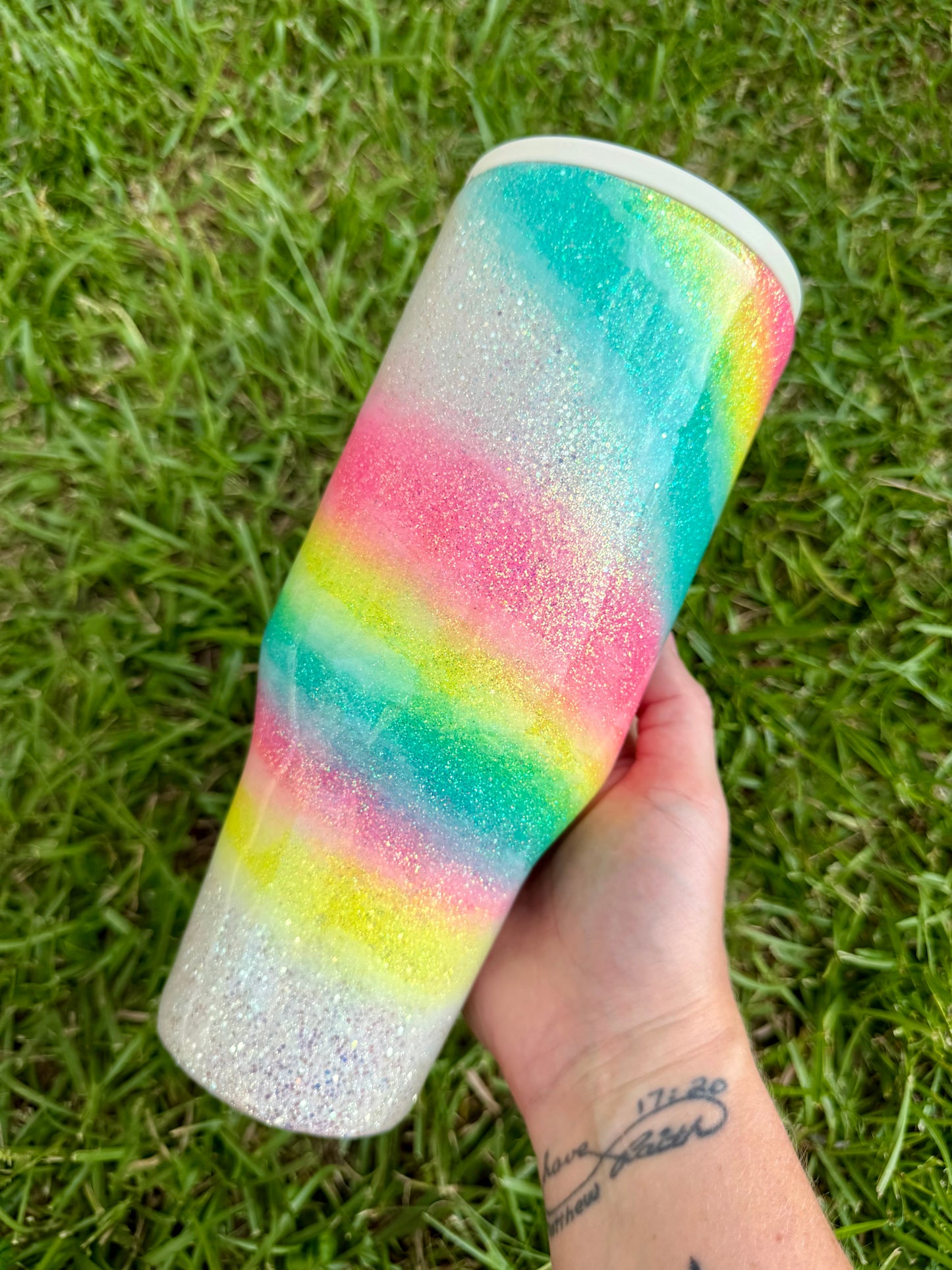 32oz HydroJug Rainbow Swirls Ready to Ship