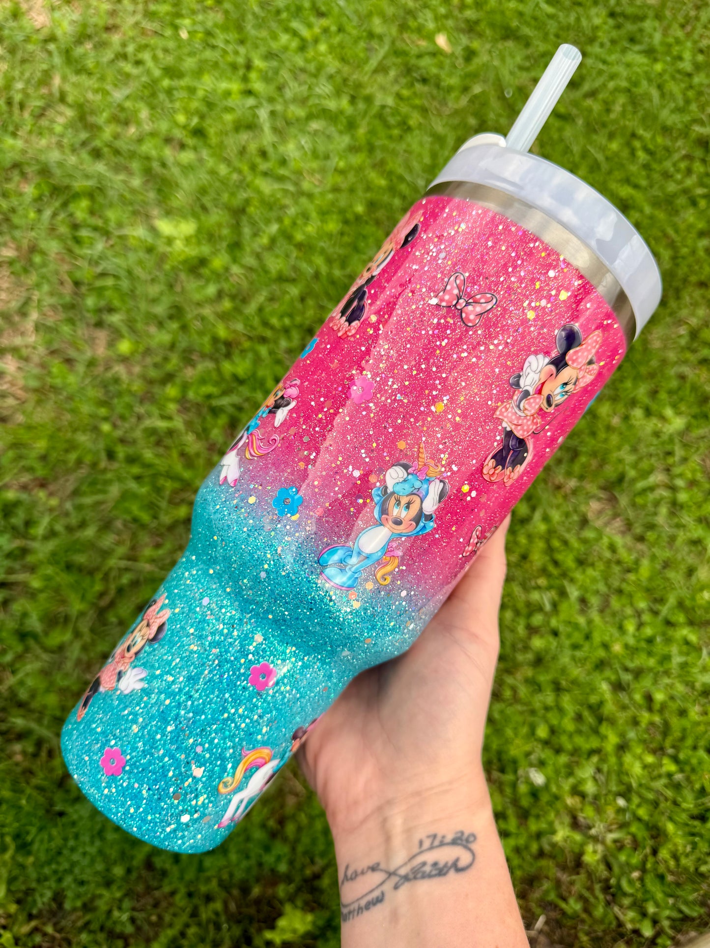 40oz Unicorn Minnie Tumbler