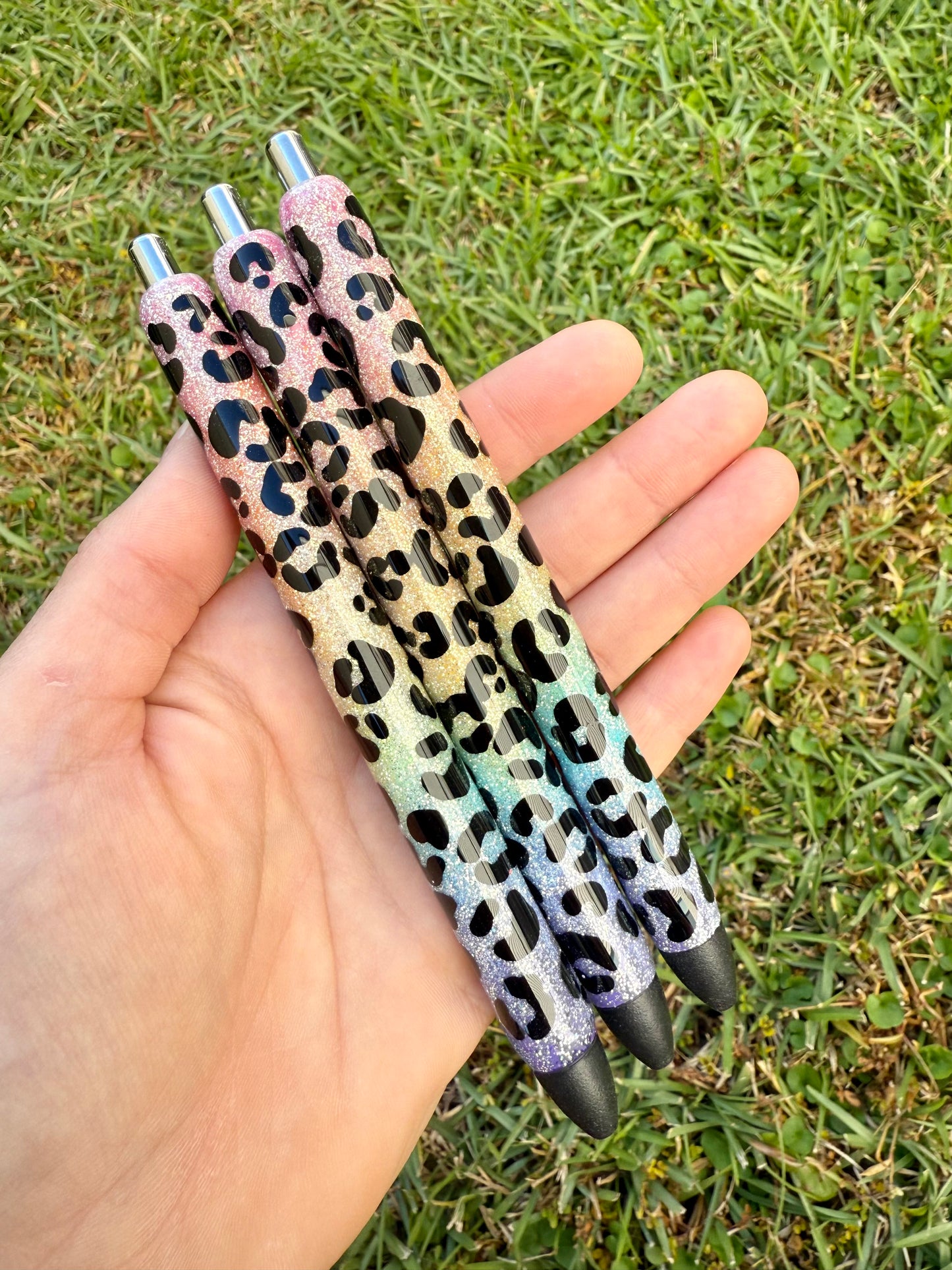 Rainbow Opal Leopard Inkjoy Epoxy Pen
