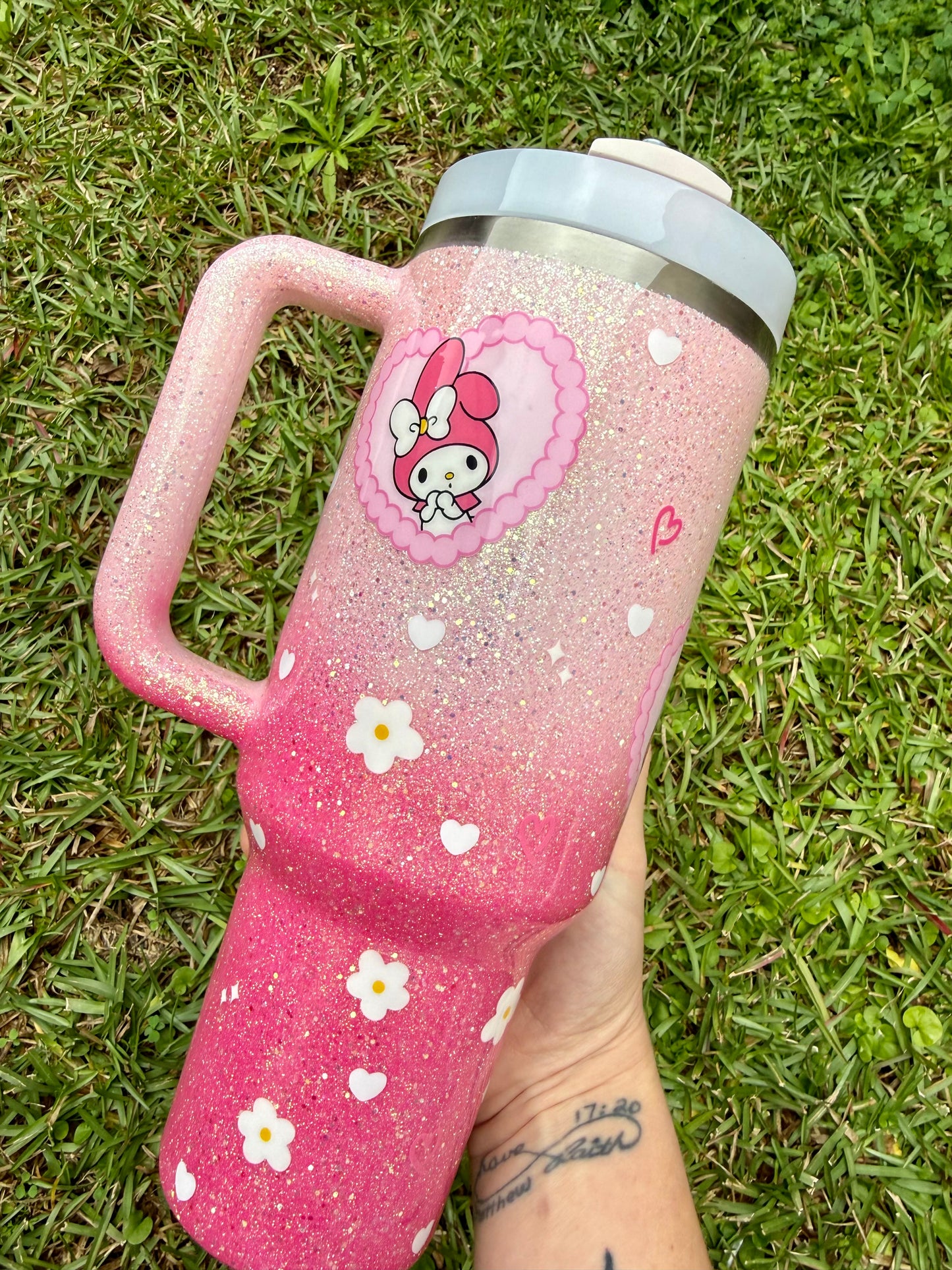 Melody Valentine Glitter Tumbler