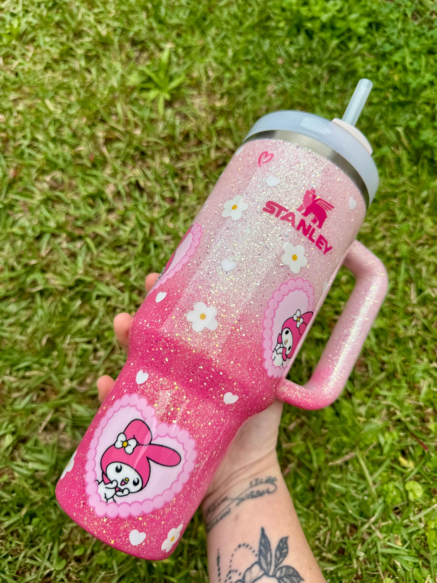 Melody Valentine Glitter Tumbler