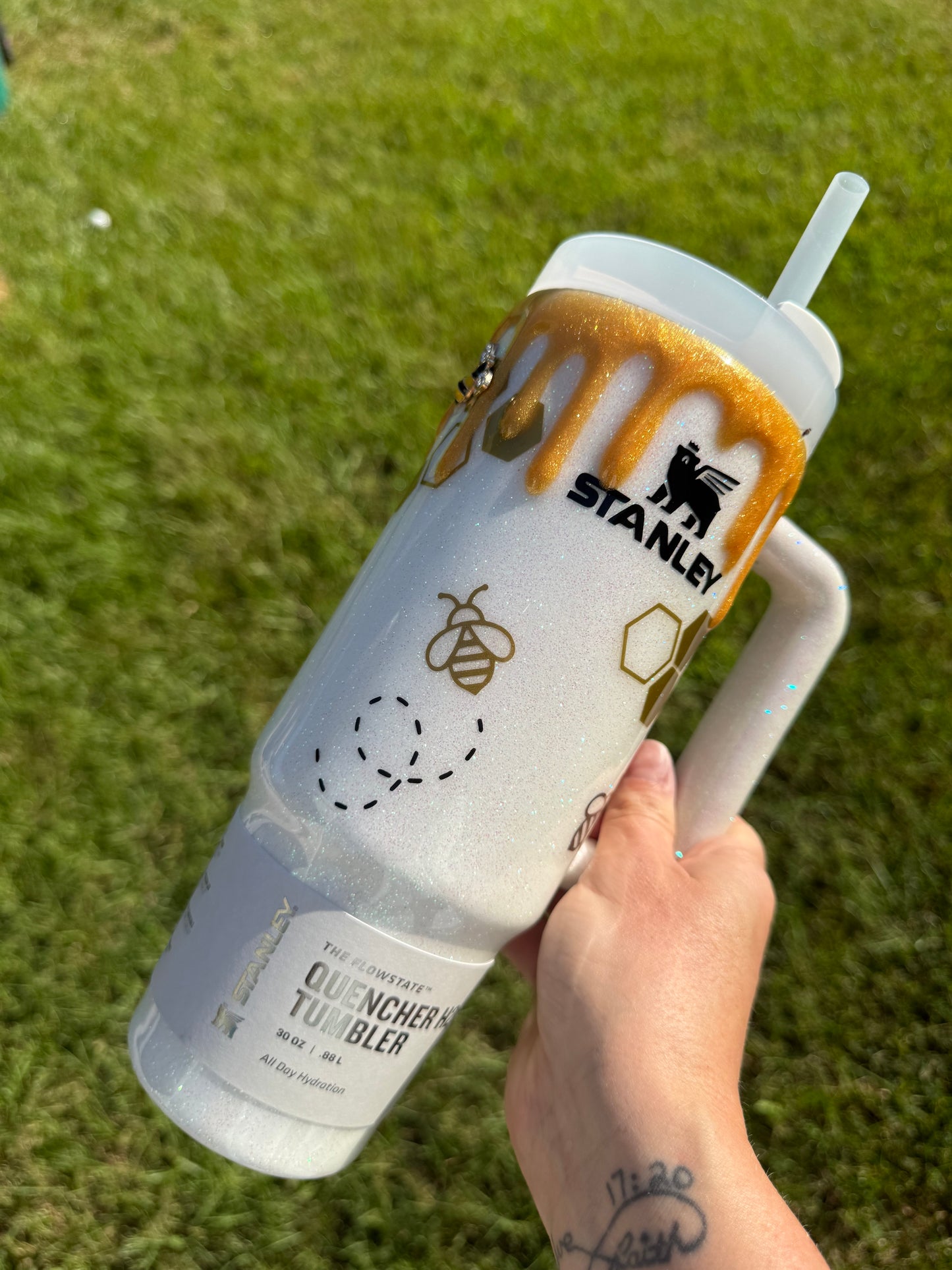 Honey Drip Glitter Tumbler