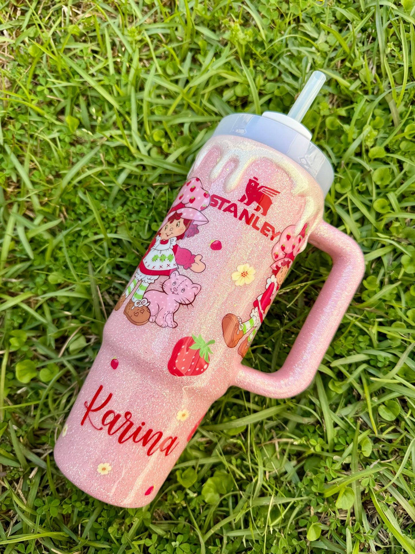 🍓 Shortcake Glitter Tumbler