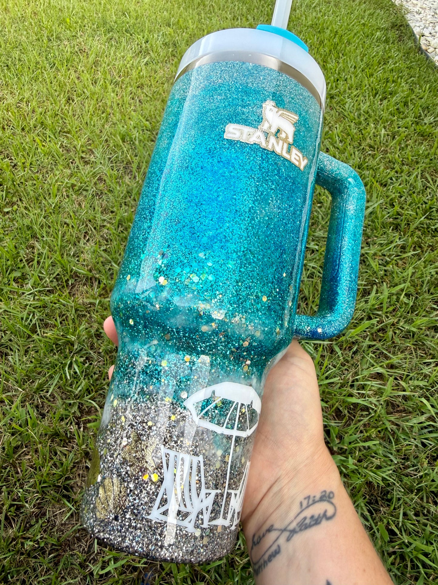 40oz Stanley Quencher Beach Ready to Ship