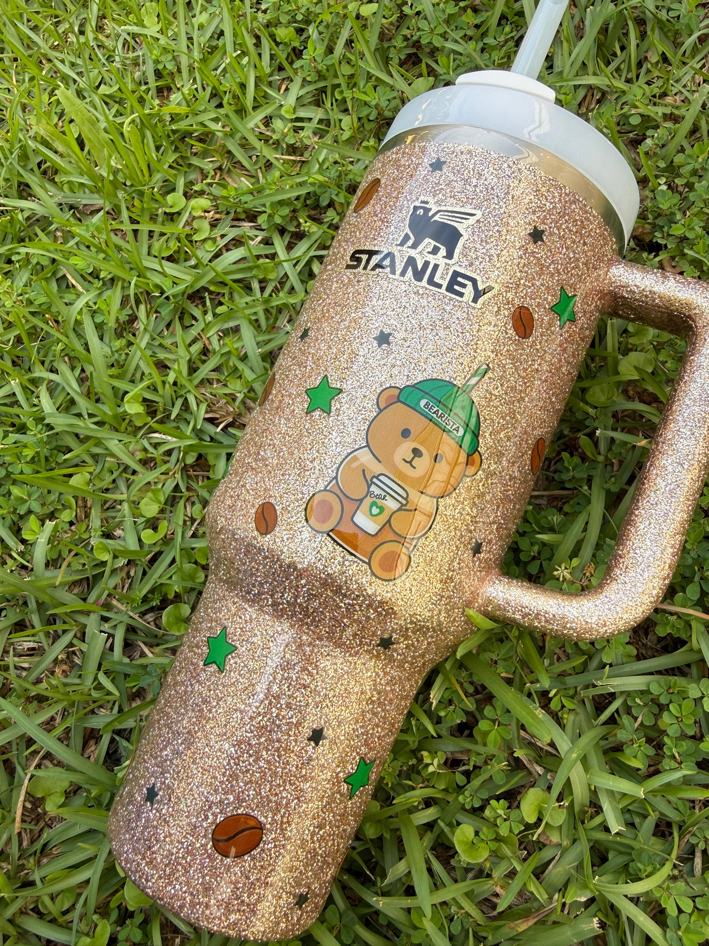 Bearista Coffee Glitter Tumbler