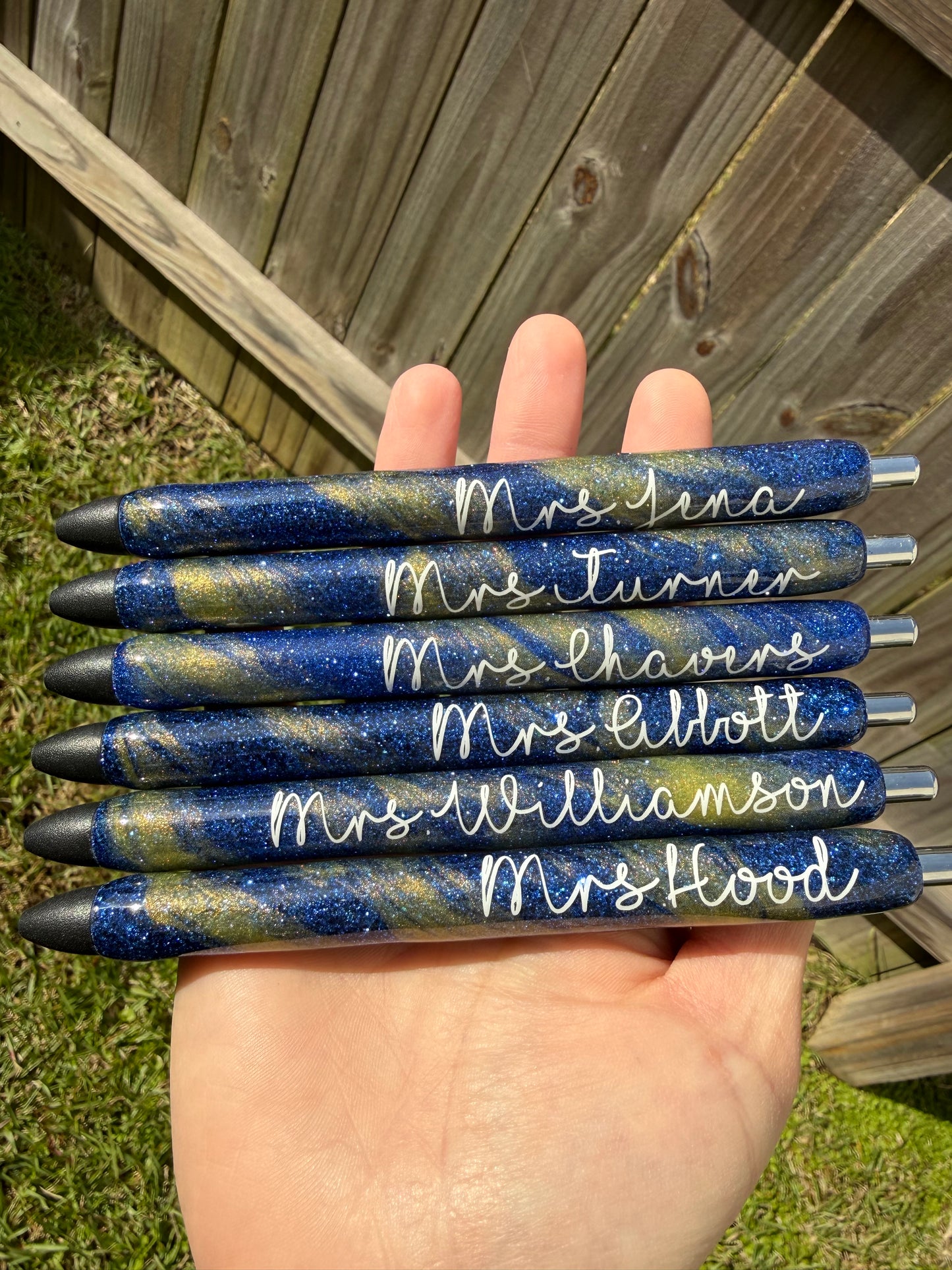 Custom School/Team Epoxy Glitter Pen!
