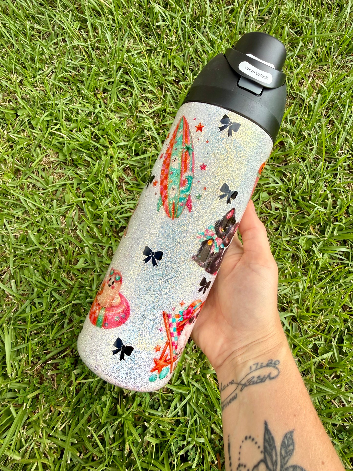 Summerween Glitter Tumbler