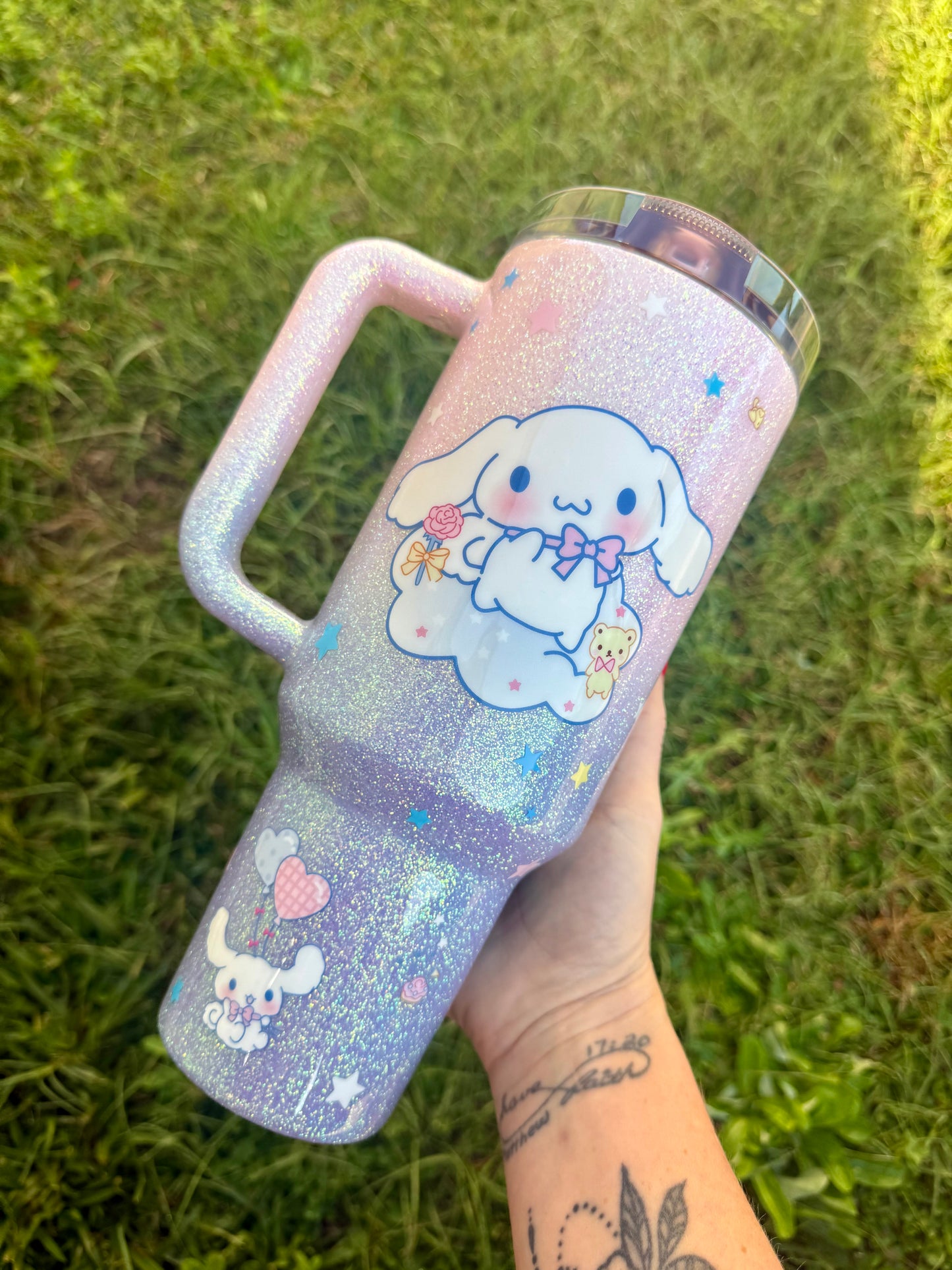 Cinnamon Glitter Tumbler