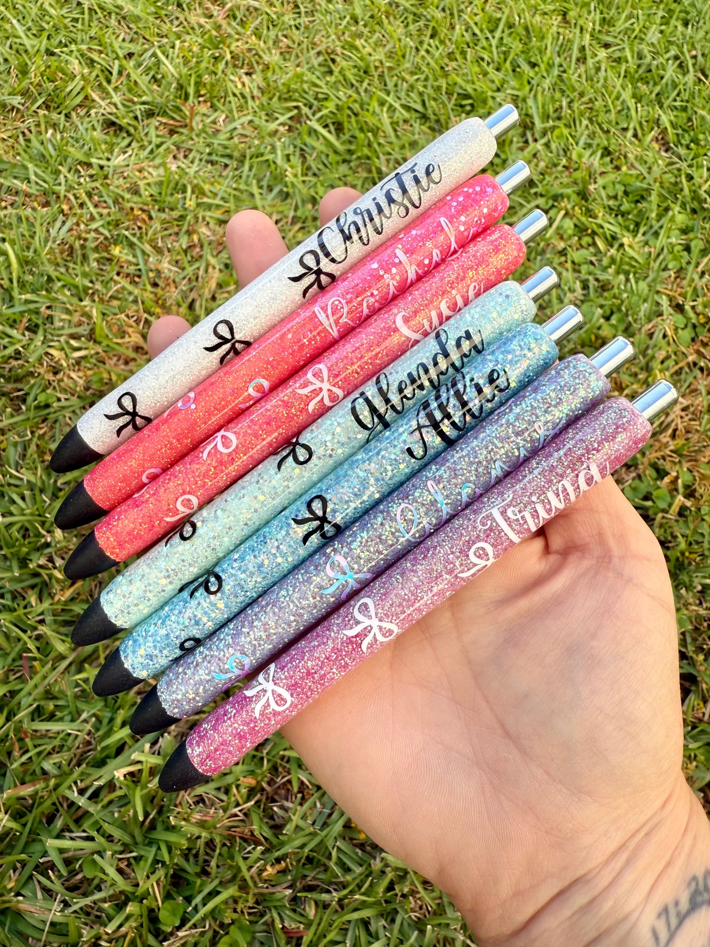 BOW Personalized Epoxy Glitter Pen!