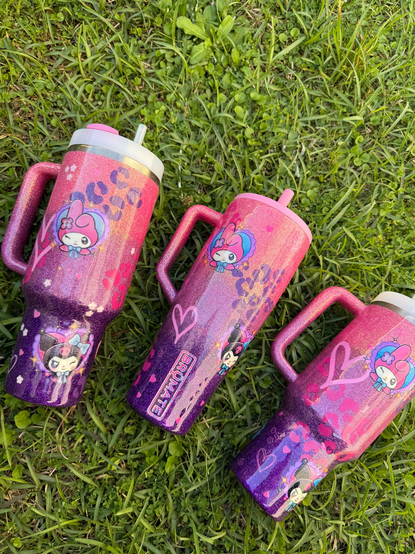 Neon HK Glitter Tumbler