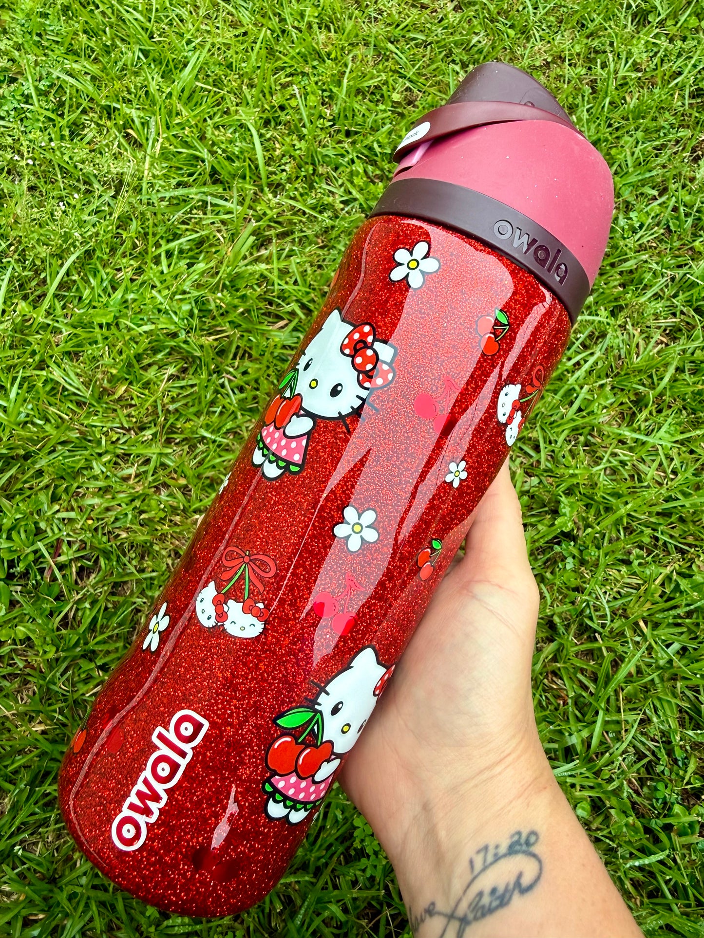 Cherry HK Glitter Tumbler