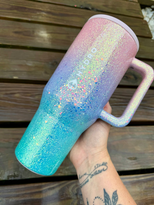 Unicorn Ombre Glitter Tumbler