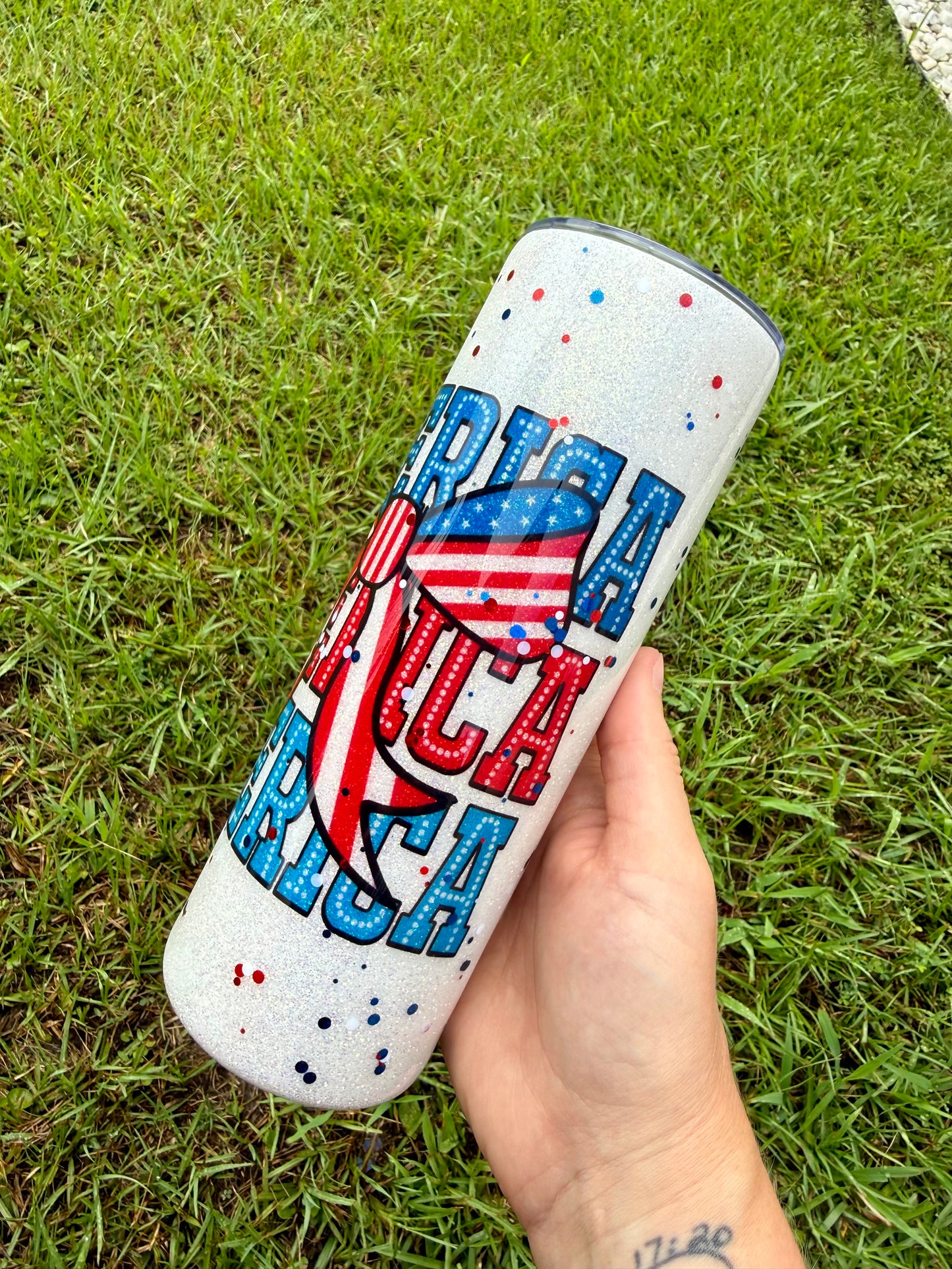 20oz Skinny America Swirl Quick Turnaround Time