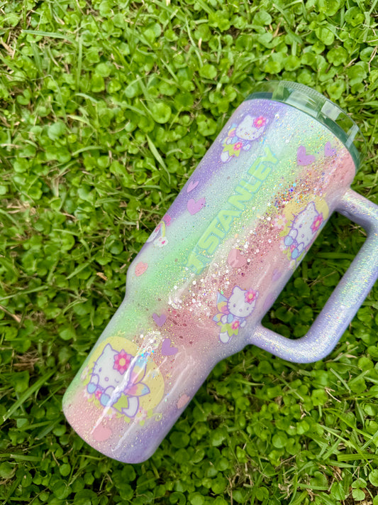 Fairy Hello Kitty Glitter Tumbler
