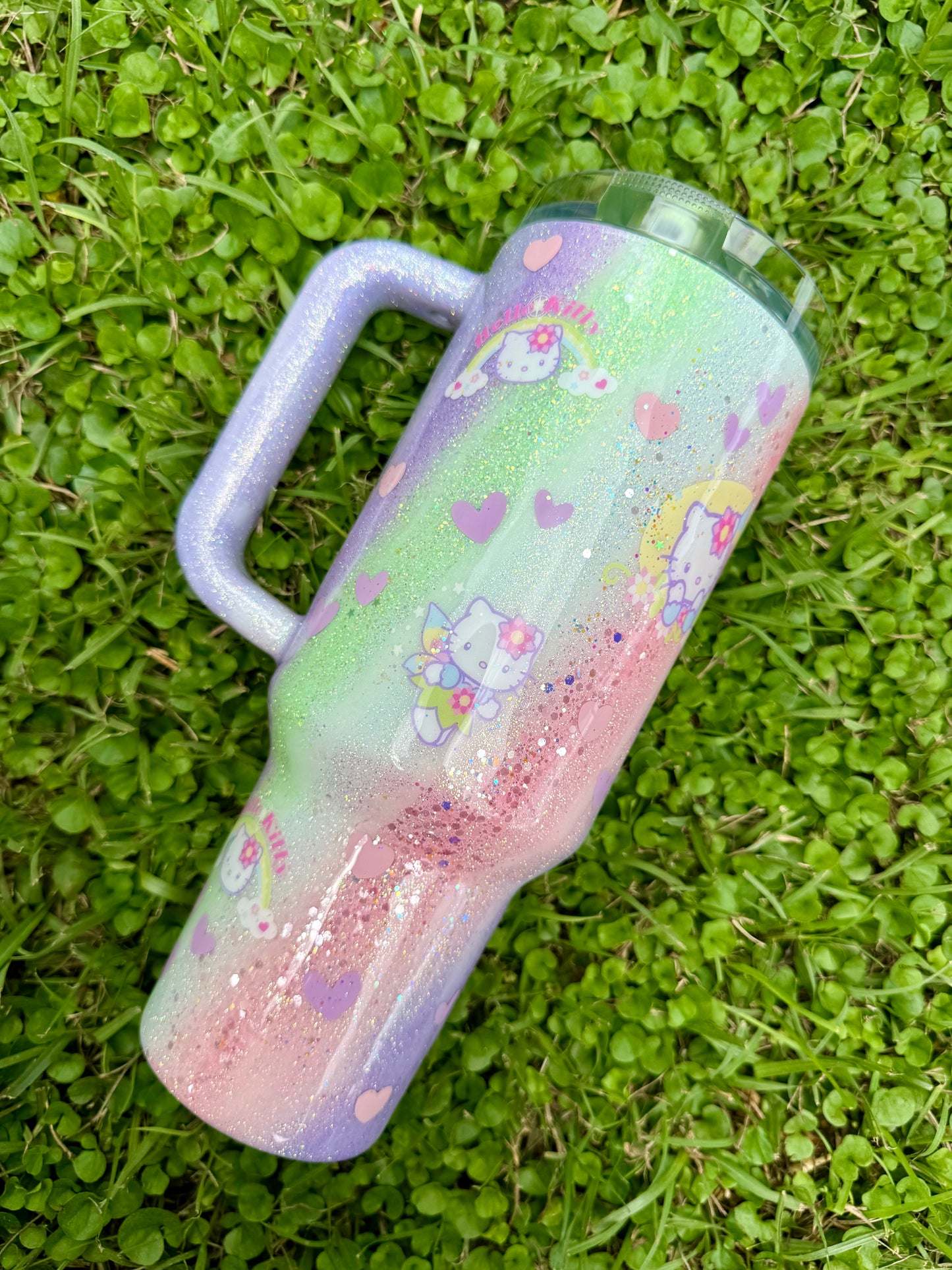 Fairy Hello Kitty Glitter Tumbler