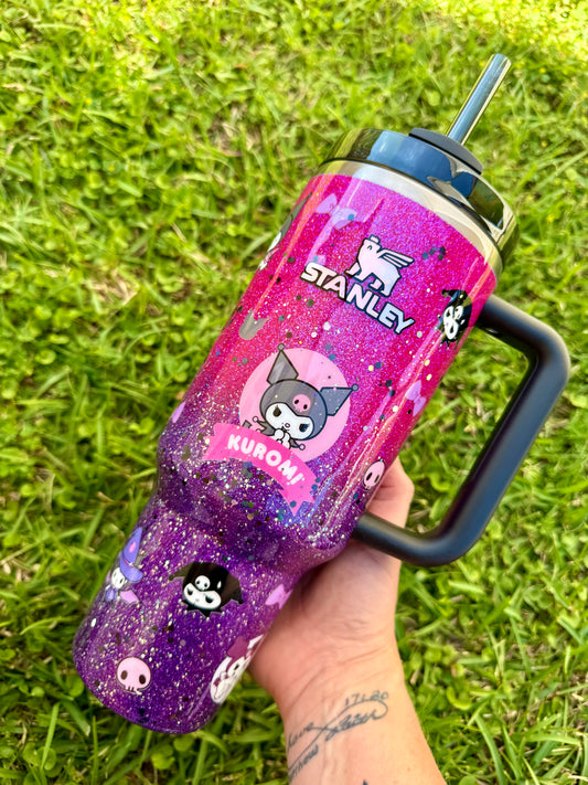 Kuromi Glitter Tumbler