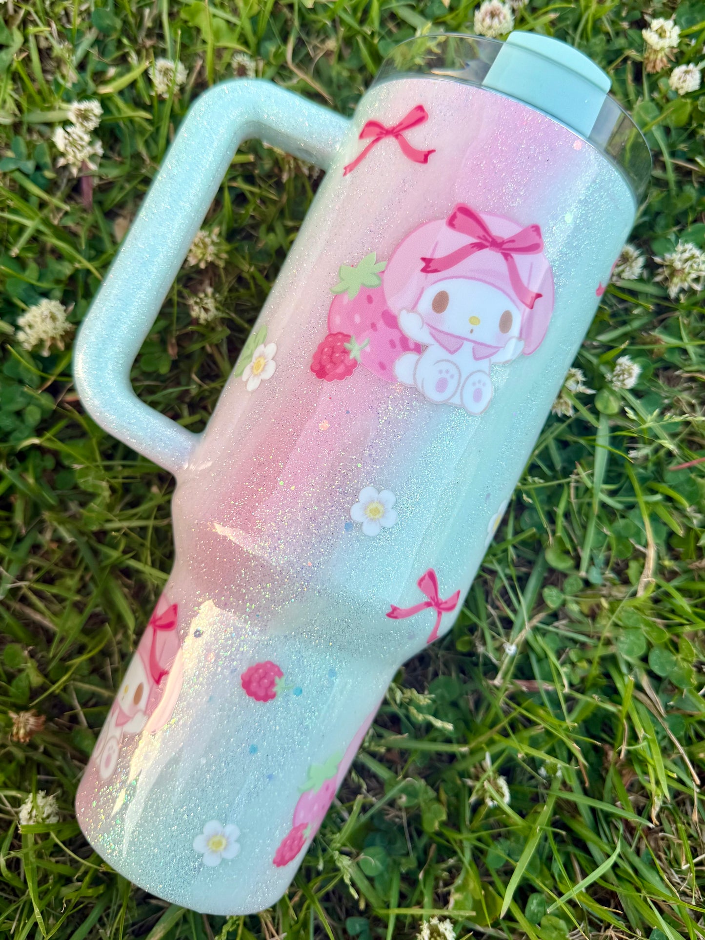 40oz my Melody Berries Glitter Tumbler