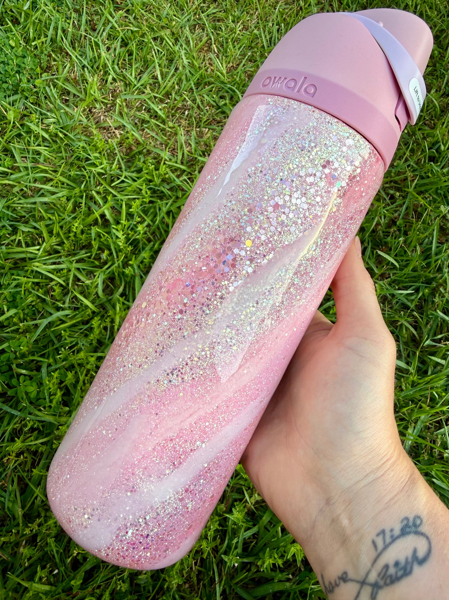 24oz Owala Pink Tumbler