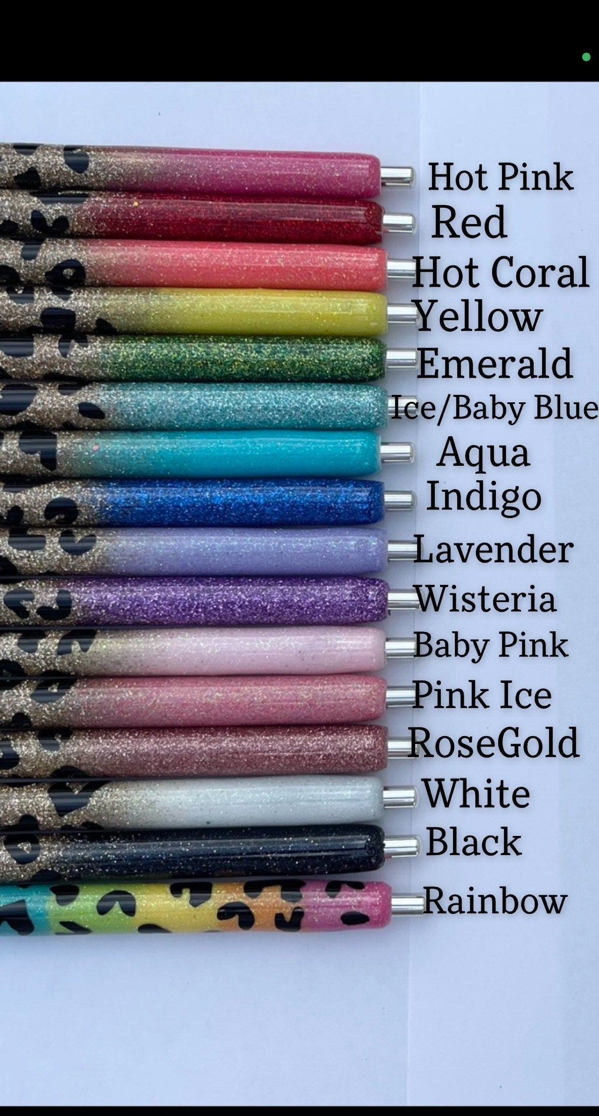 Personalized Glitter Inkjoy Gel Pen: Refillable Resin Pen, Custom Name