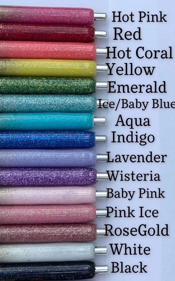 Personalized Paw Print Glitter Pen: Refillable Vet Tech Gift
