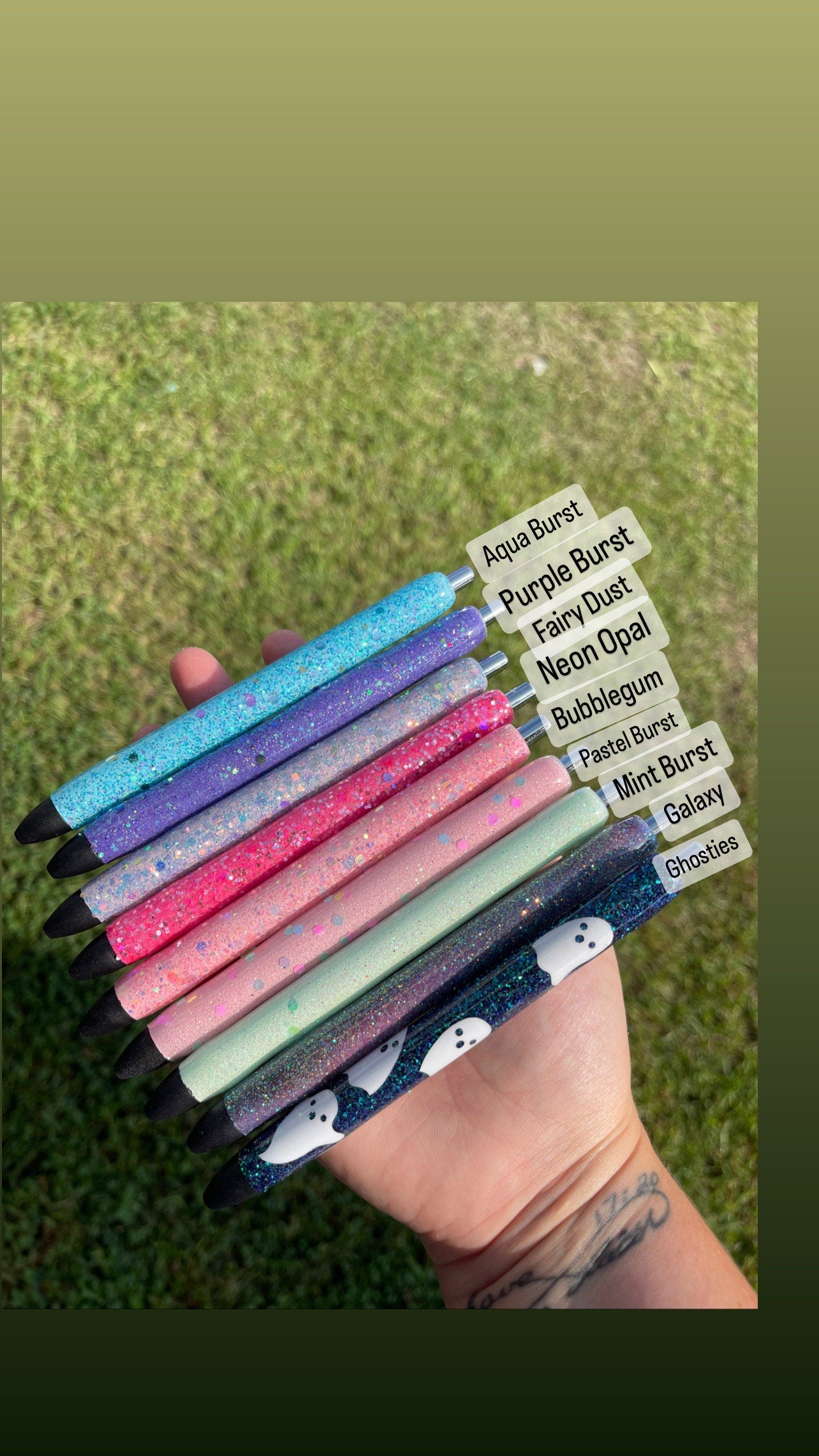 Custom Glitter Inkjoy Gel Pen 0.7mm: Personalized Resin Refillable Pen