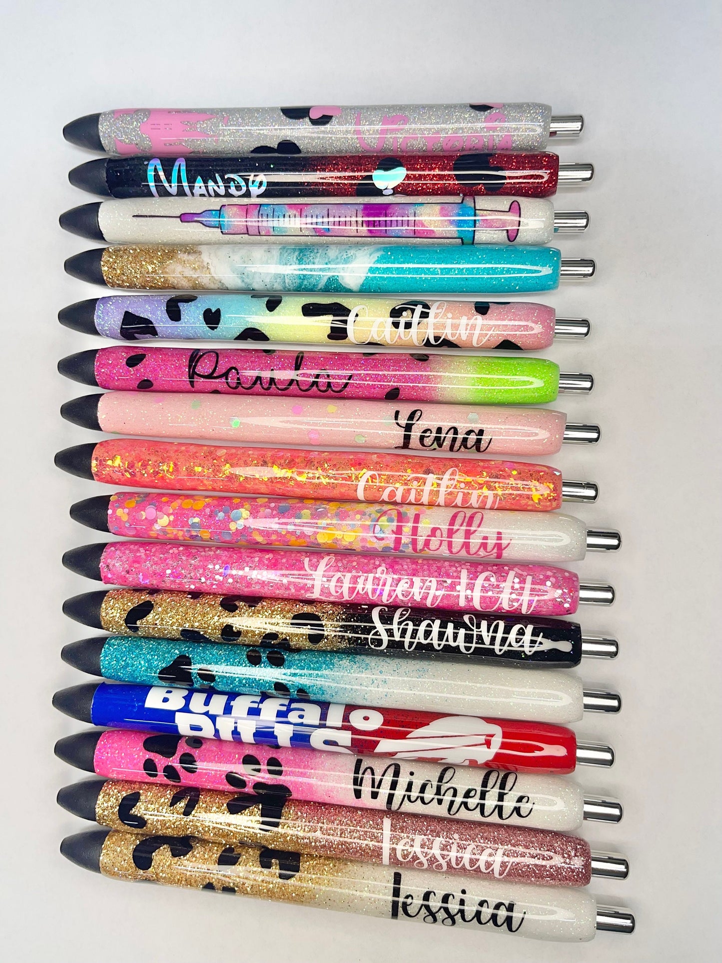 Personalized Glitter Inkjoy Gel Pen: Refillable Resin Pen, Custom Name