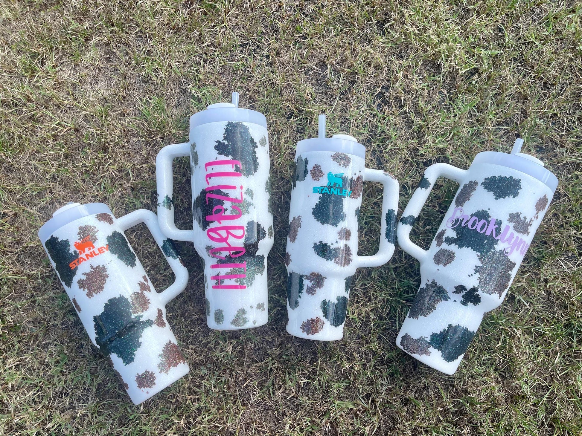 Glitter Cow Print Tumbler: Customized Western Style