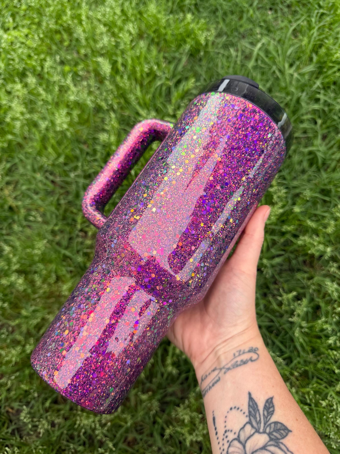 Dragon Scale Glitter Stanley Tumbler -Personalized Color Change Glitter
