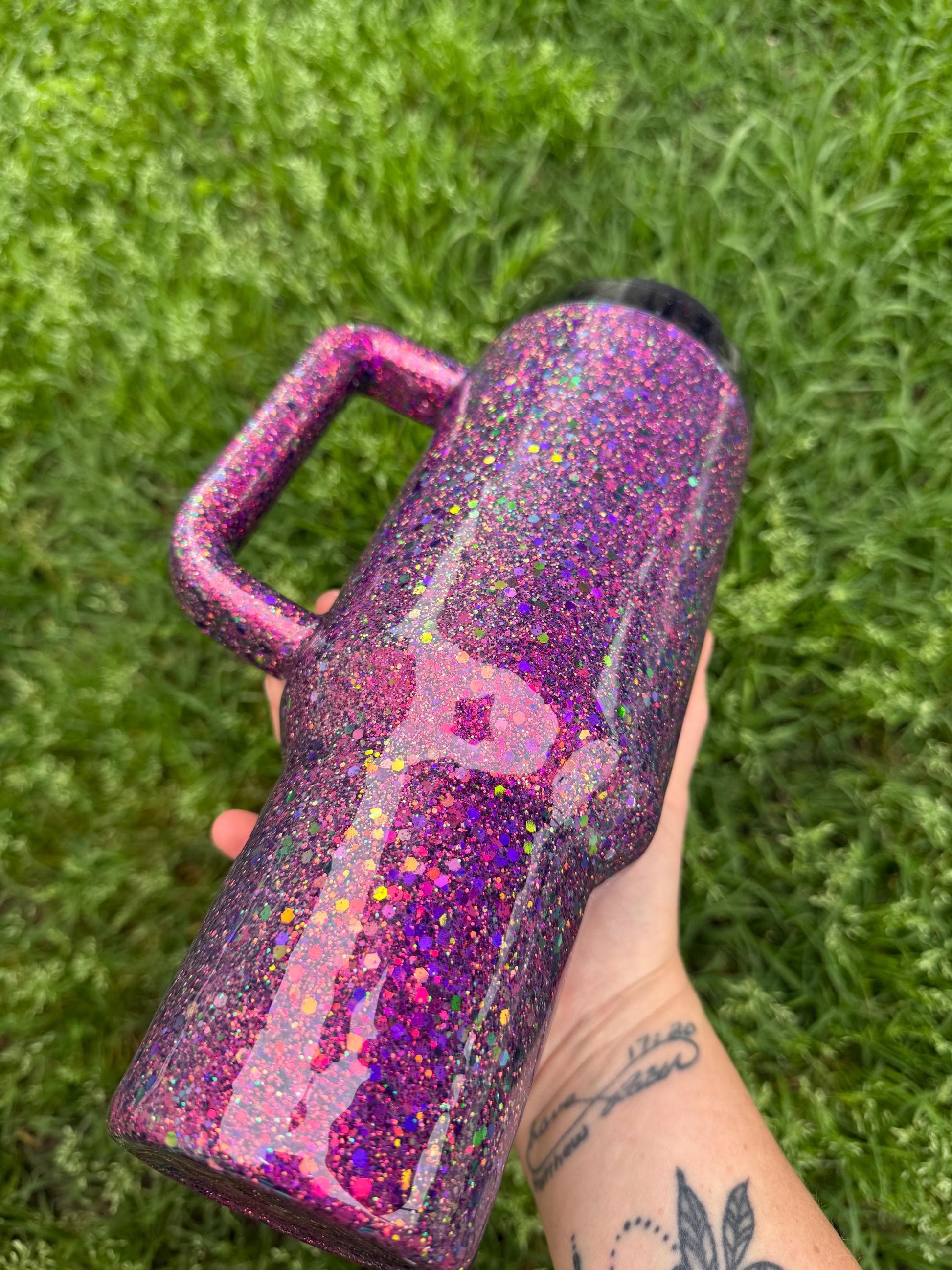 Dragon Scale Glitter Stanley Tumbler -Personalized Color Change Glitter